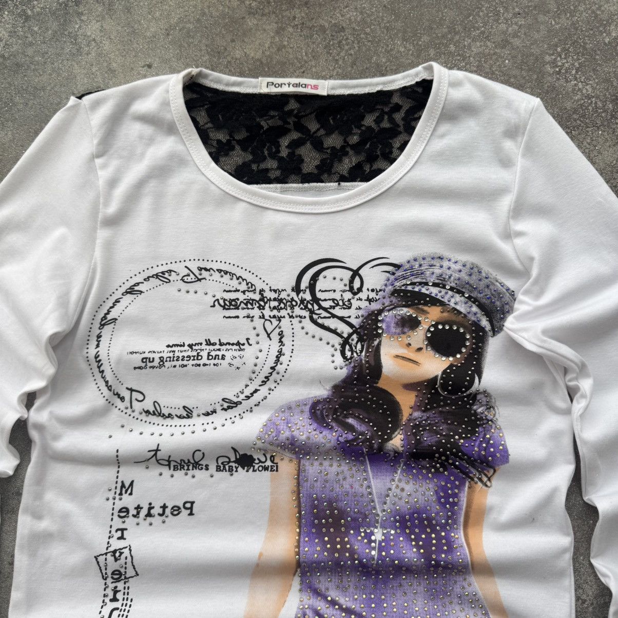 Hysteric Glamour Amazing Vintage Y2K Aesthetic Sexy Glamour Long Sleeve Top Size M / US 6-8 / IT 42-44 - 3 Thumbnail