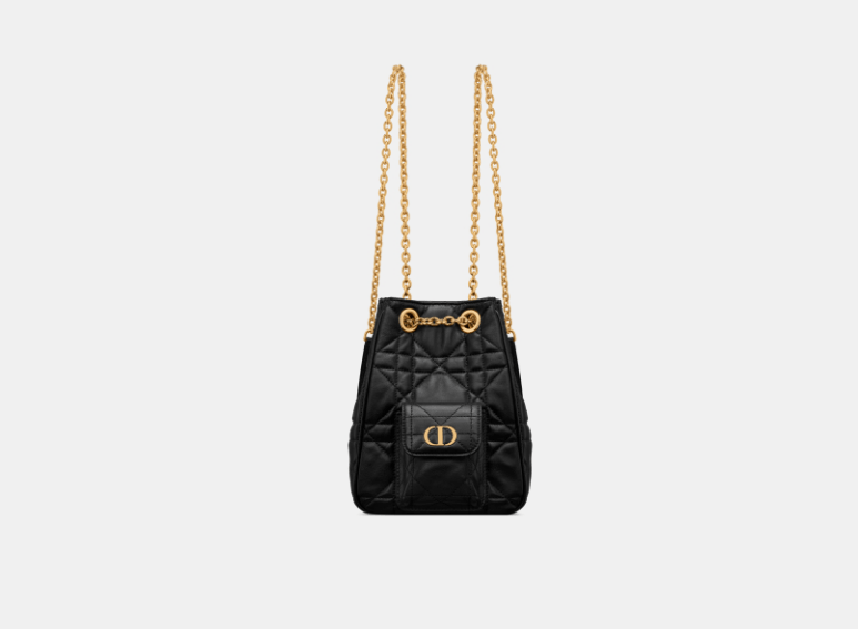 Dior o1w1db10426 M3374U Size :OS / Small Caro Backpack in Black Size ONE SIZE - 1 Thumbnail