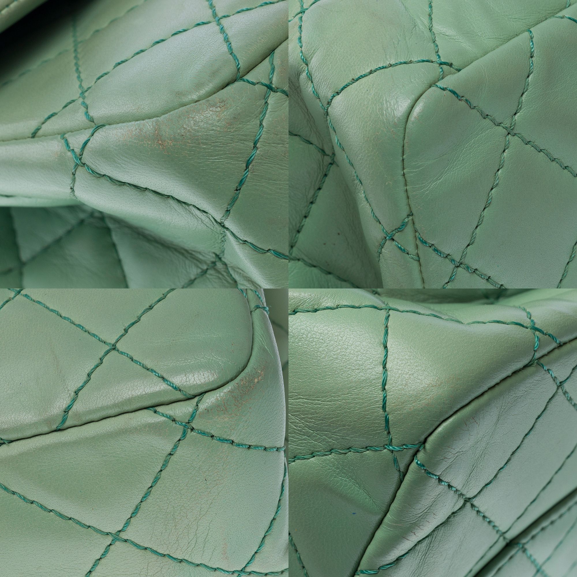 Chanel CHANEL 2.55 in Green Leather Size ONE SIZE - 11 Thumbnail