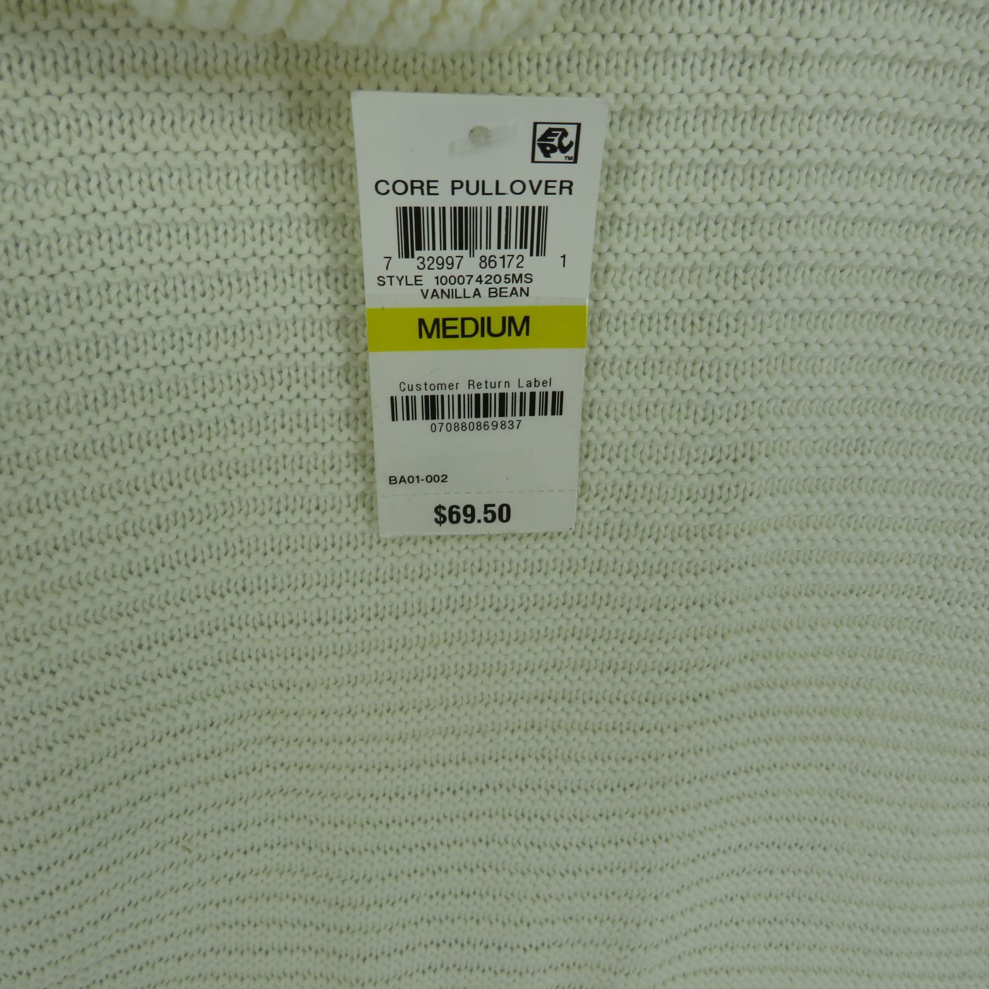 Charter Club Charter Club Vanilla Bean Medium V-Neck Ribbed Pullover Swea Size M / US 6-8 / IT 42-44 - 5 Thumbnail