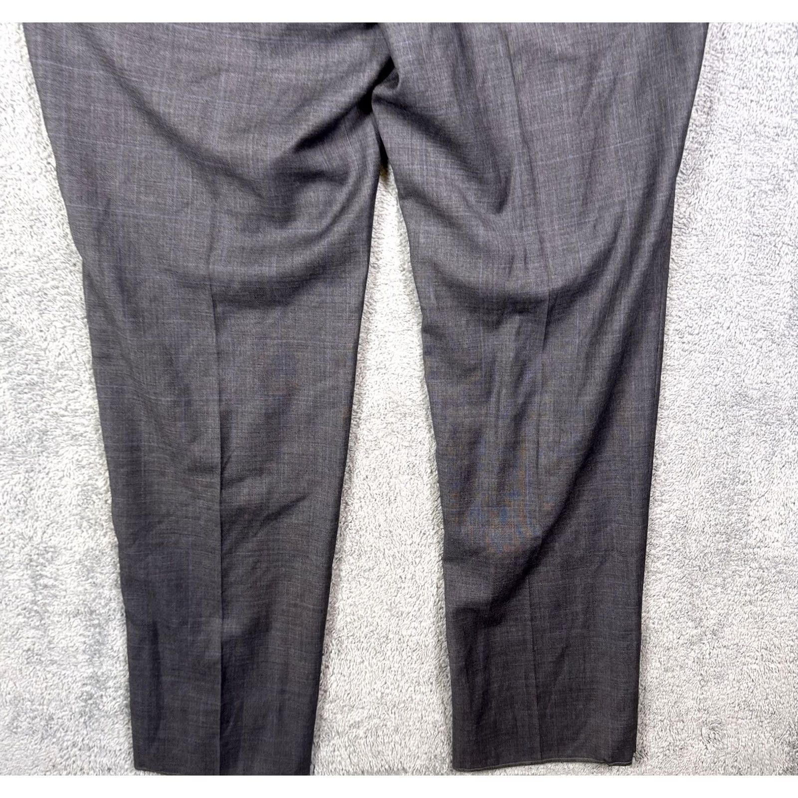 Ralph Lauren Lauren Ralph Lauren Mens Pants 45x36 Unhemmed Wool Dress Slacks Windowpane Size US 44 / EU 60 - 5 Thumbnail