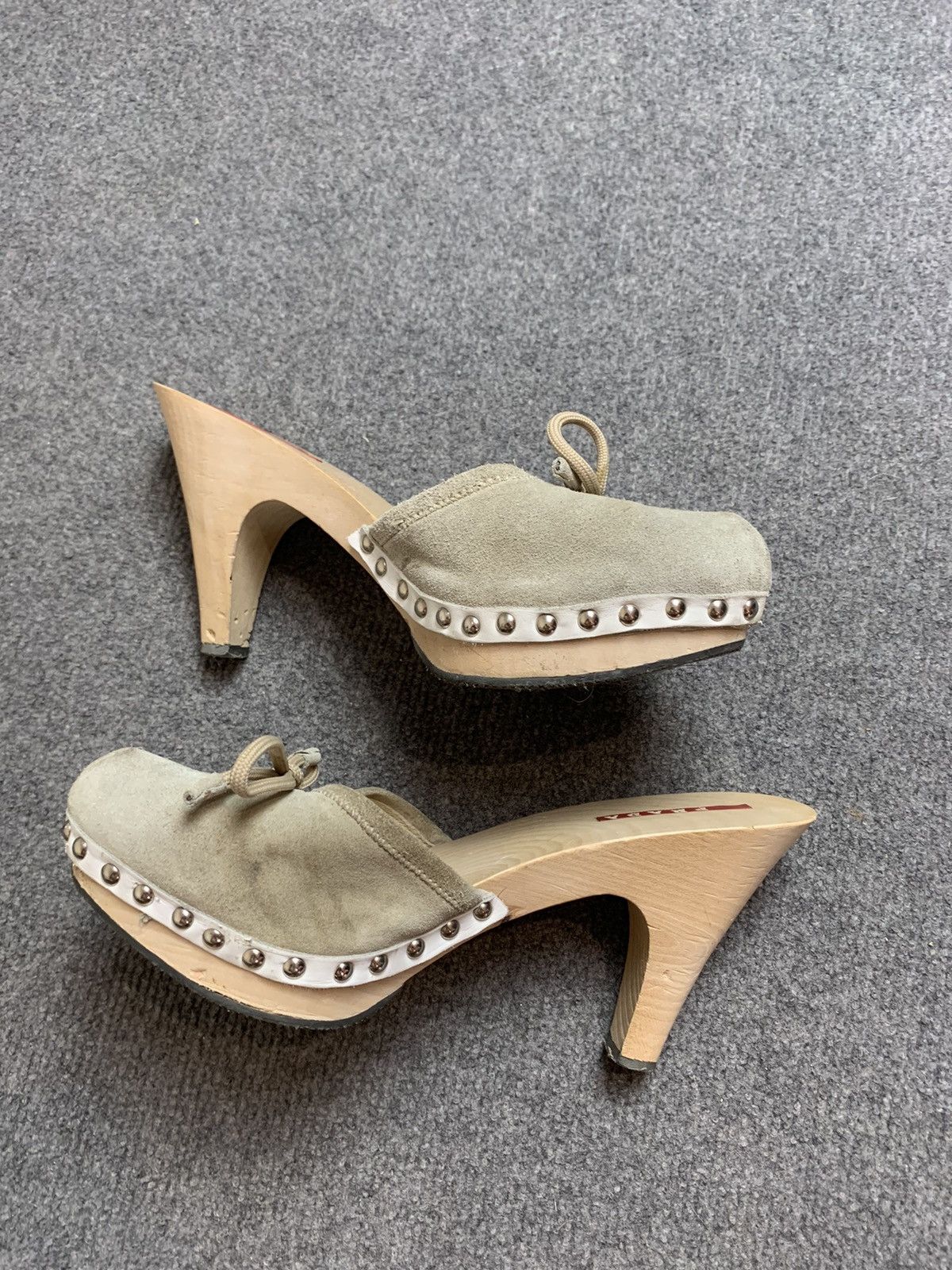 Prada Vintage Prada wool heels Size US 7 / IT 37 - 4 Thumbnail