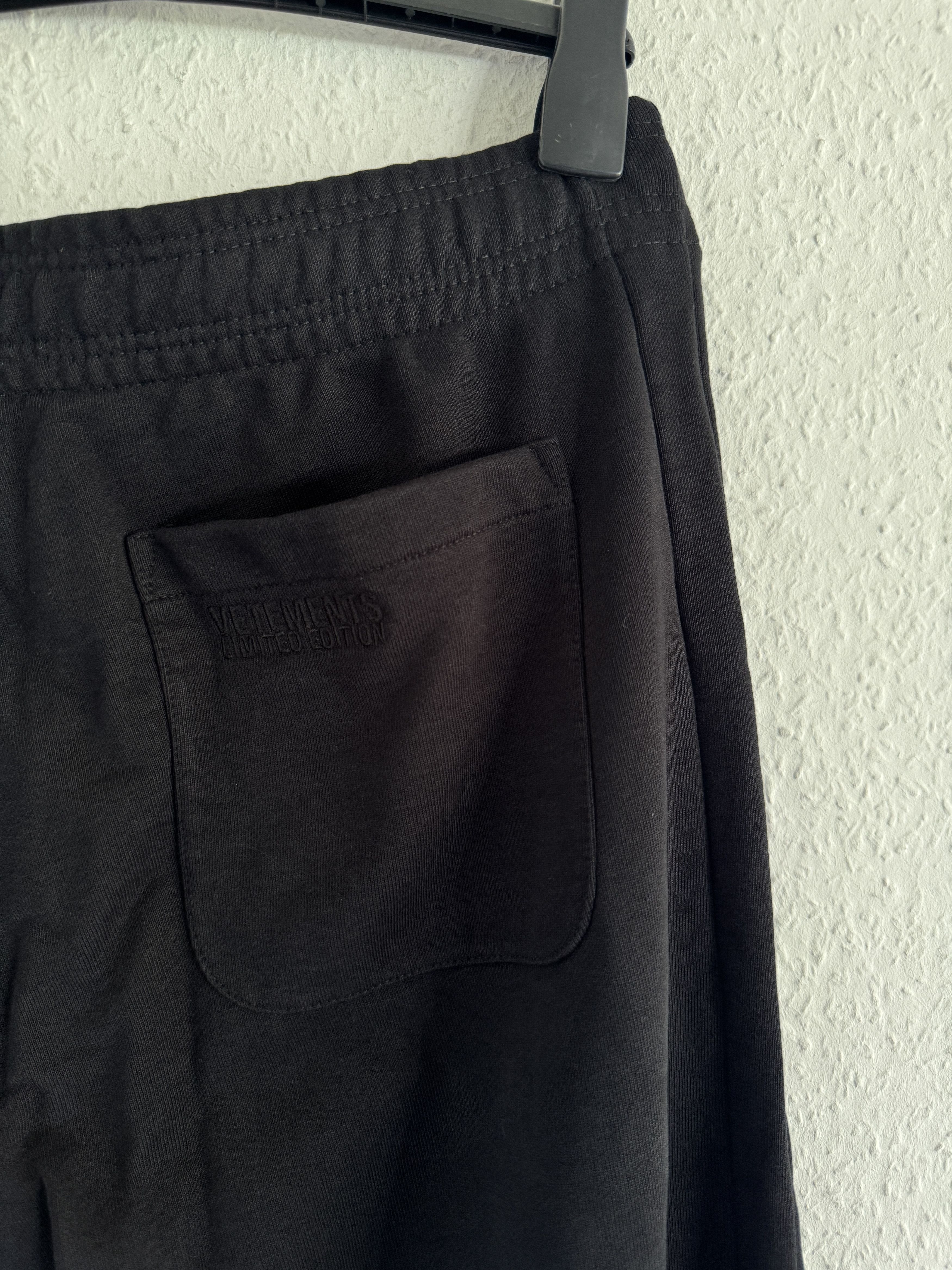 Vetements Wide Leg Panelled Cotton Blend Jersey Sweatpants Size US 32 / EU 48 - 13 Thumbnail