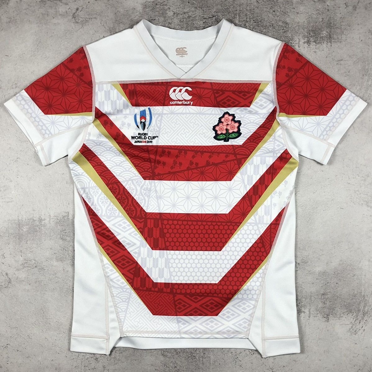 Canterbury of New Zealand Japan Brave Blossoms Rugby World Cup 2019 Canterbury Jersey Size US S / EU 44-46 / 1 - 9 Thumbnail