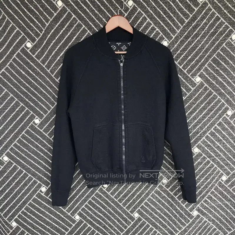 Louis Vuitton Louis Vuitton Black Wool Blend Bomber Jacket . Size US M / EU 48-50 / 2 - 3 Thumbnail