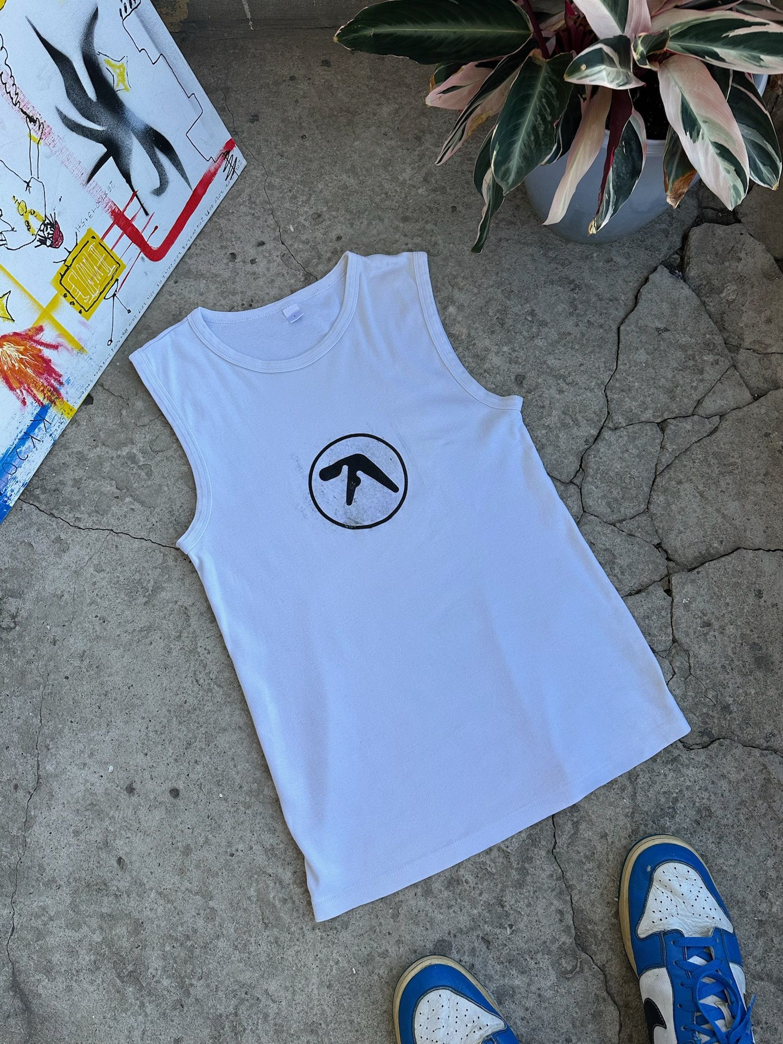 Apex Vintage APHEX TWIN Logo Scratching Tank Tops Size US L / EU 52-54 / 3 - 8 Thumbnail