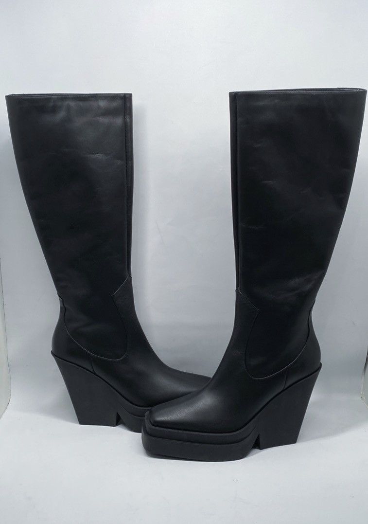 GIA BORGHINI Gia Borghini Texan Leather Platform Knee-High Boots size 40 Size US 10 / IT 40 - 8 Thumbnail