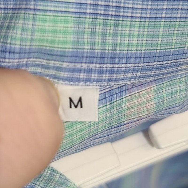 Maus & Hoffman Solemare Pastel Plaid Print Short Sleeve Button shirt Size US M / EU 48-50 / 2 - 6 Thumbnail