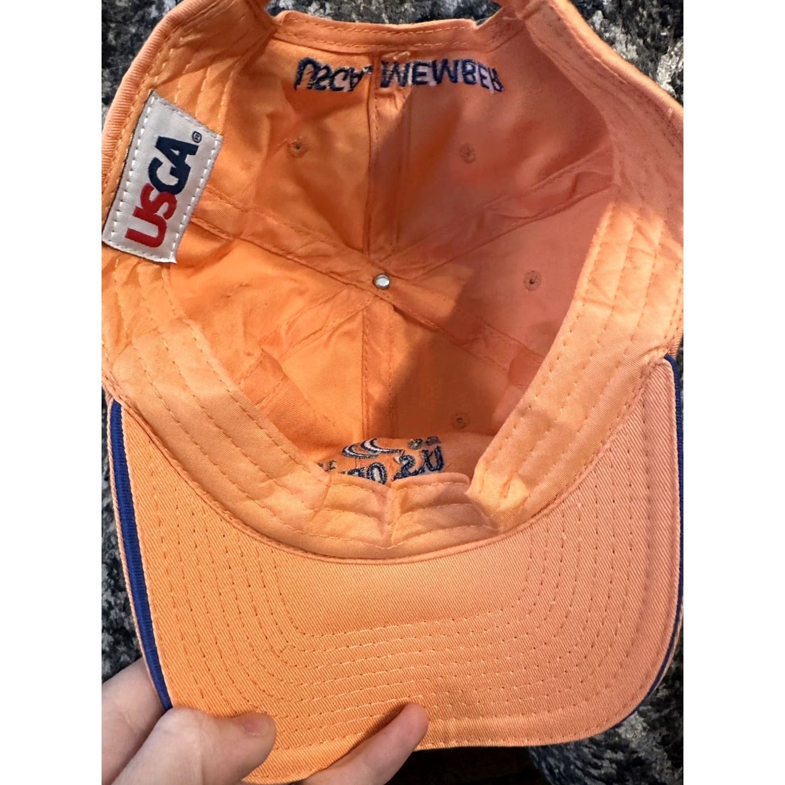 Vintage US Open Chambers Bay 2015 Golf Hat Cap Adjustable Strapback Orange USGA Size ONE SIZE - 4 Thumbnail