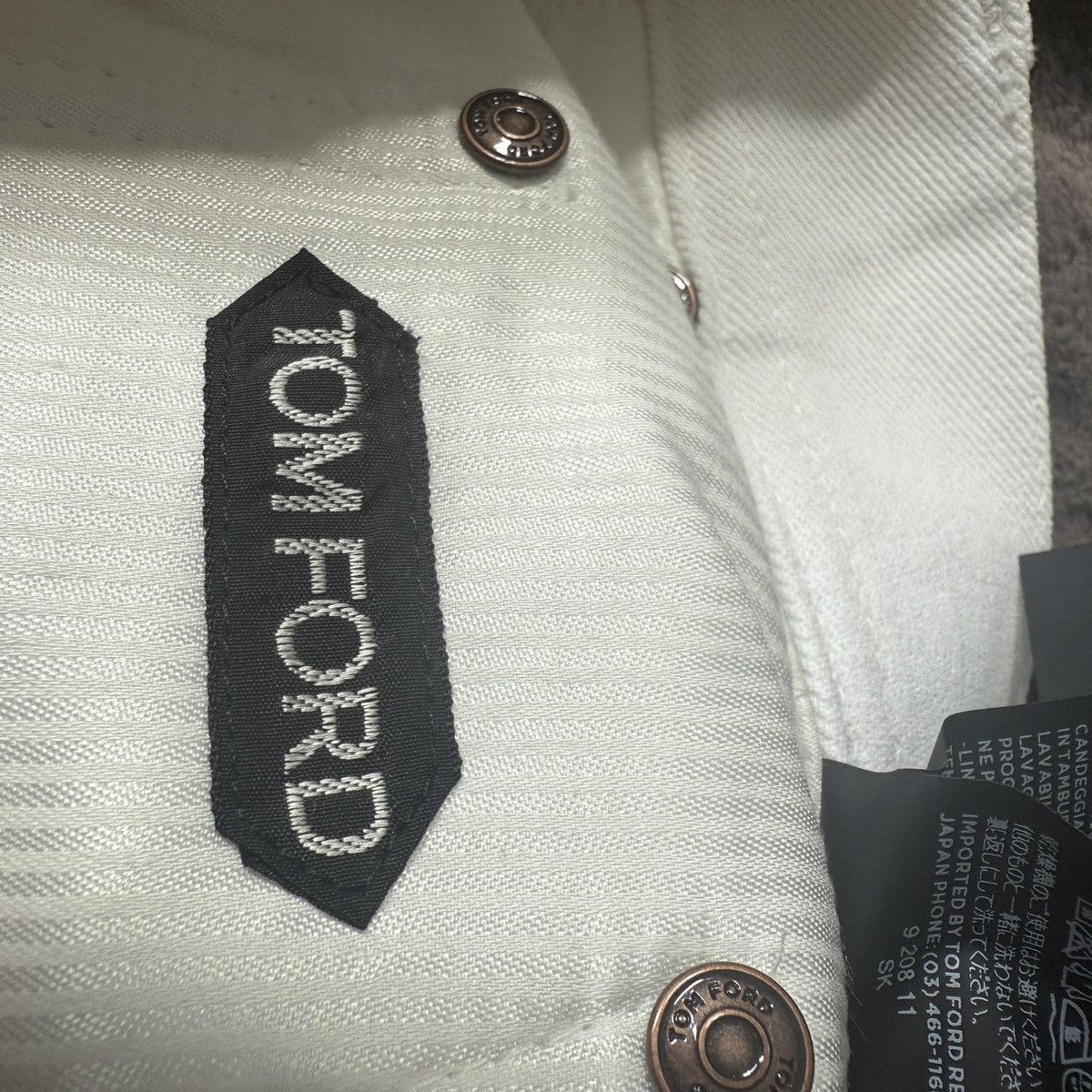 Tom Ford Tom ford denim jean gold plated Size US 30 / EU 46 - 9 Thumbnail