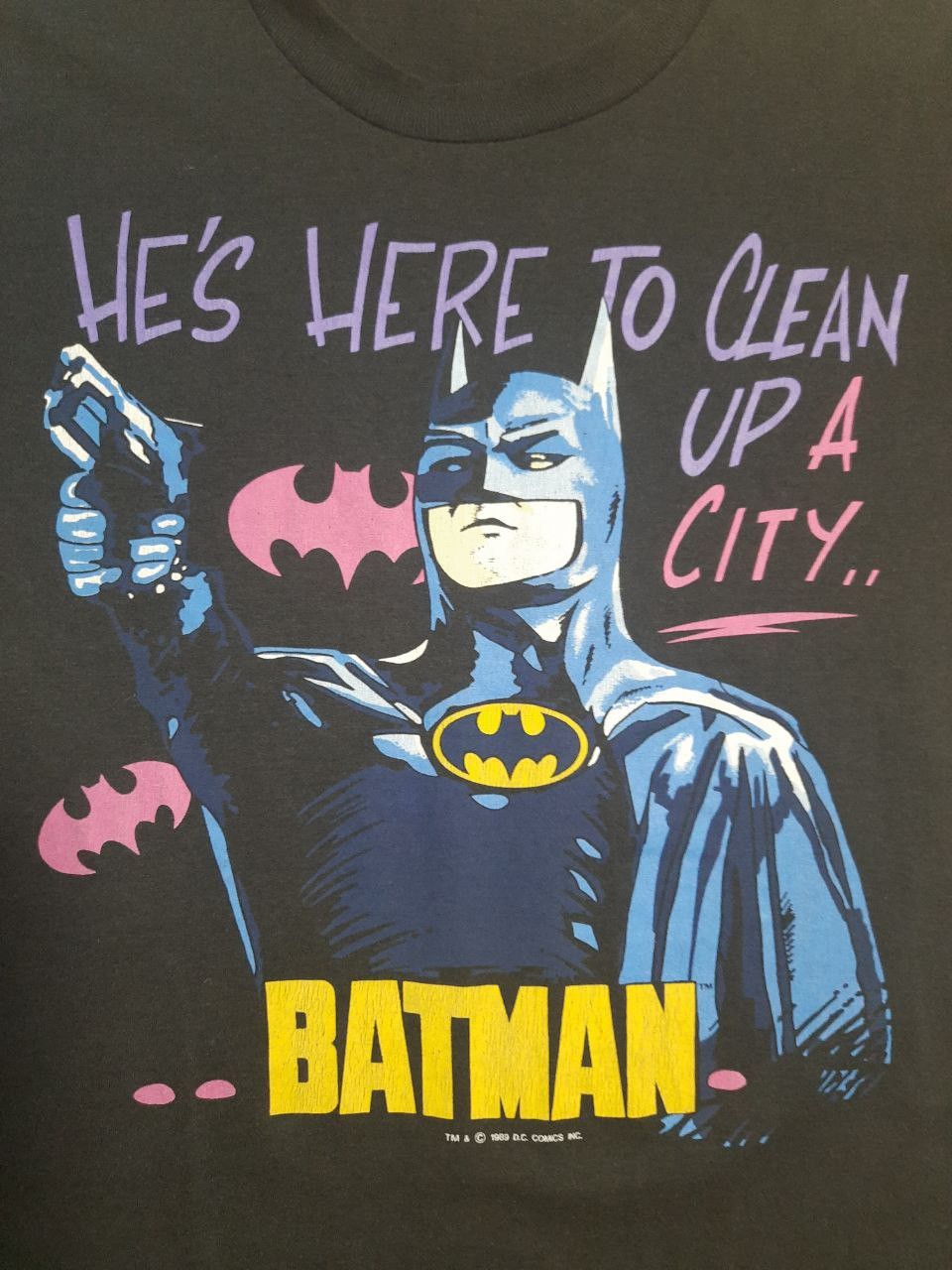 DC Comics × Vintage Batman T-Shirt 1989 Vintage Size US L / EU 52-54 / 3 - 7 Thumbnail