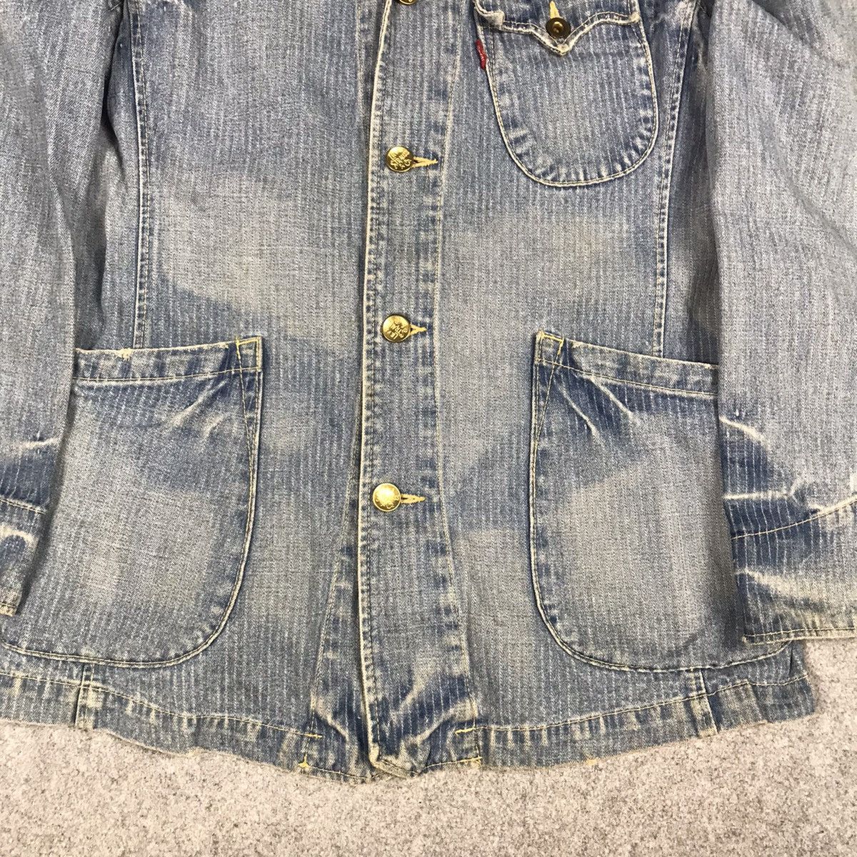 Levi's Vintage Clothing Levis denim faded button jacket Size US L / EU 52-54 / 3 - 3 Thumbnail