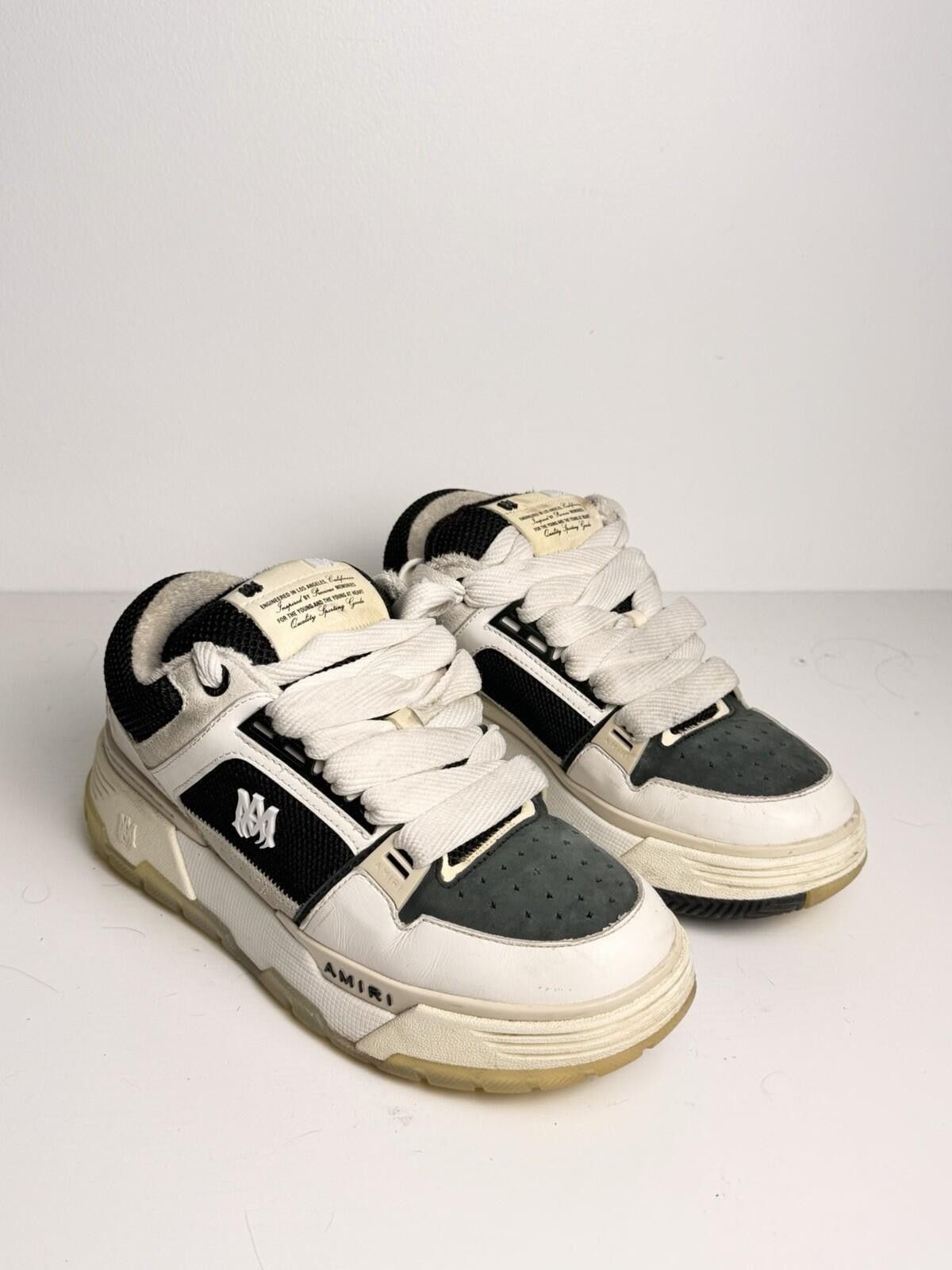 Amiri Amiri MA-1 Low-Top Sneakers Black/White SZ 8 Good Size US 8 / EU 41 - 1 Thumbnail