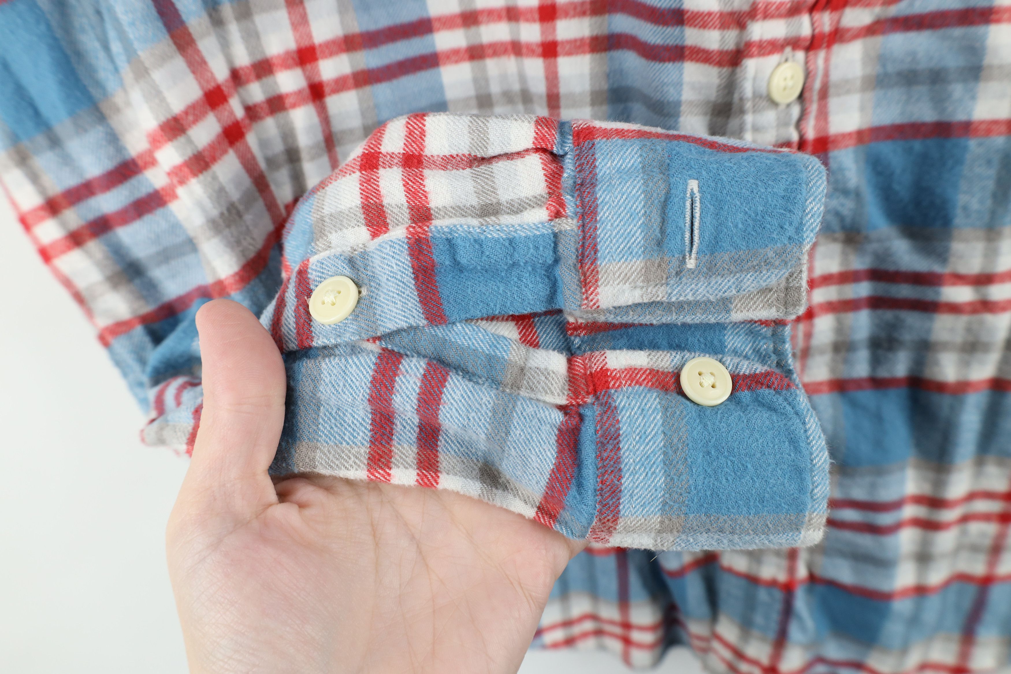 J.Crew × Vintage Vintage J Crew Long Sleeve Collared Button Shirt Plaid Size US M / EU 48-50 / 2 - 6 Thumbnail