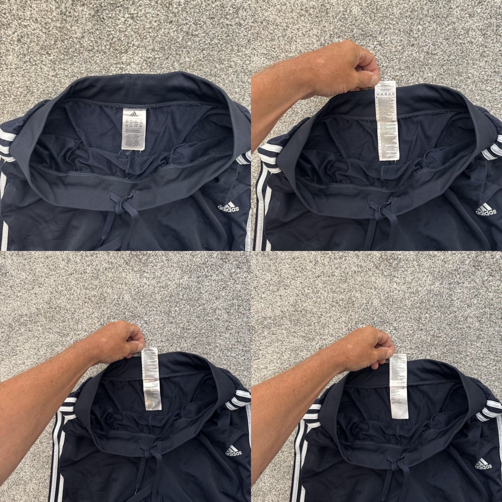 Adidas Adidas Pants Mens Large Blue Tearaway Snap Track Three Stripes Athletic IW7394 Size US 33 - 8 Thumbnail