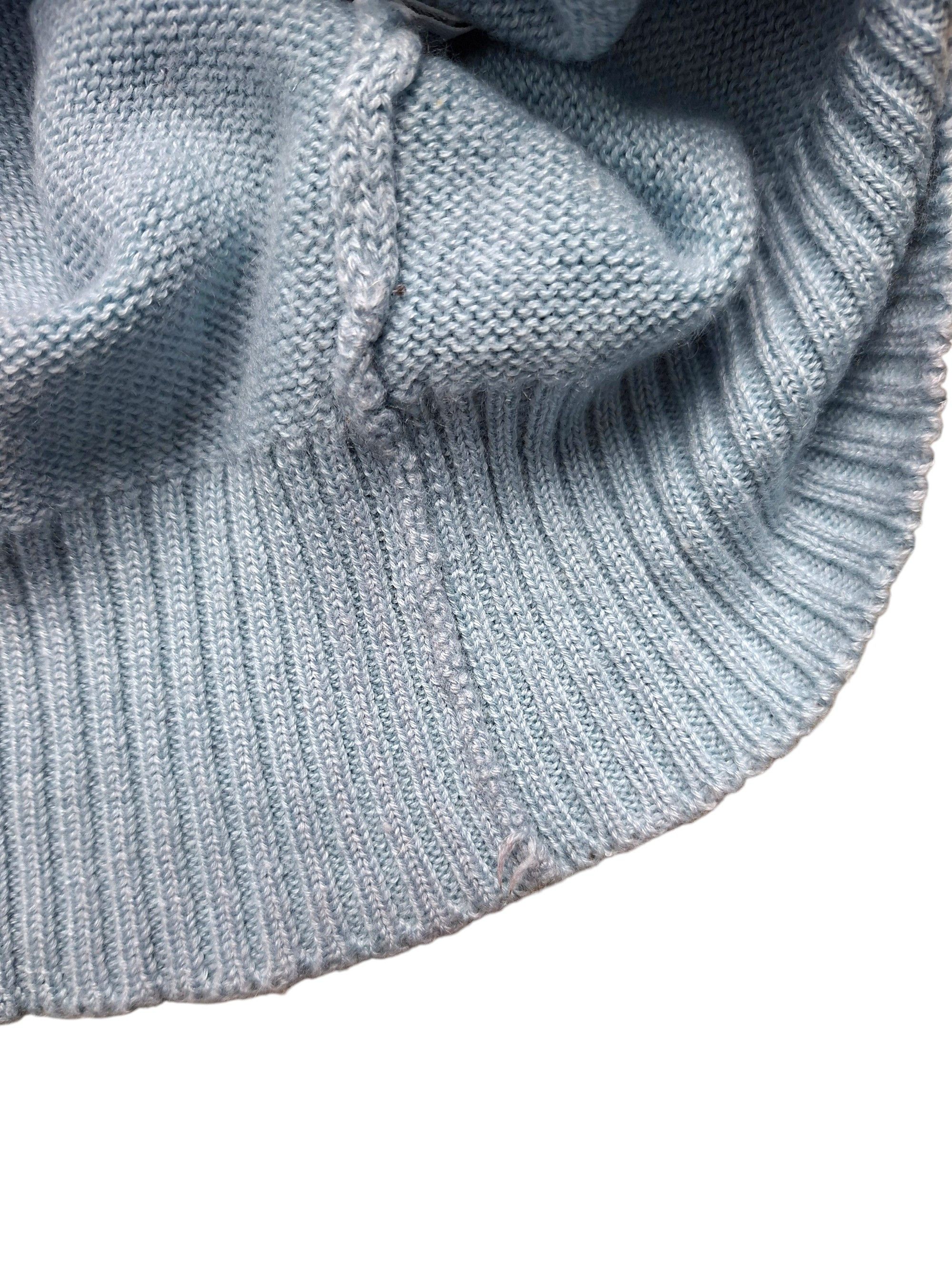 Agnona AGNONA Cashmere Silk Knit Sweater Ice Blue 48 Medium Luxury Size US M / EU 48-50 / 2 - 9 Thumbnail