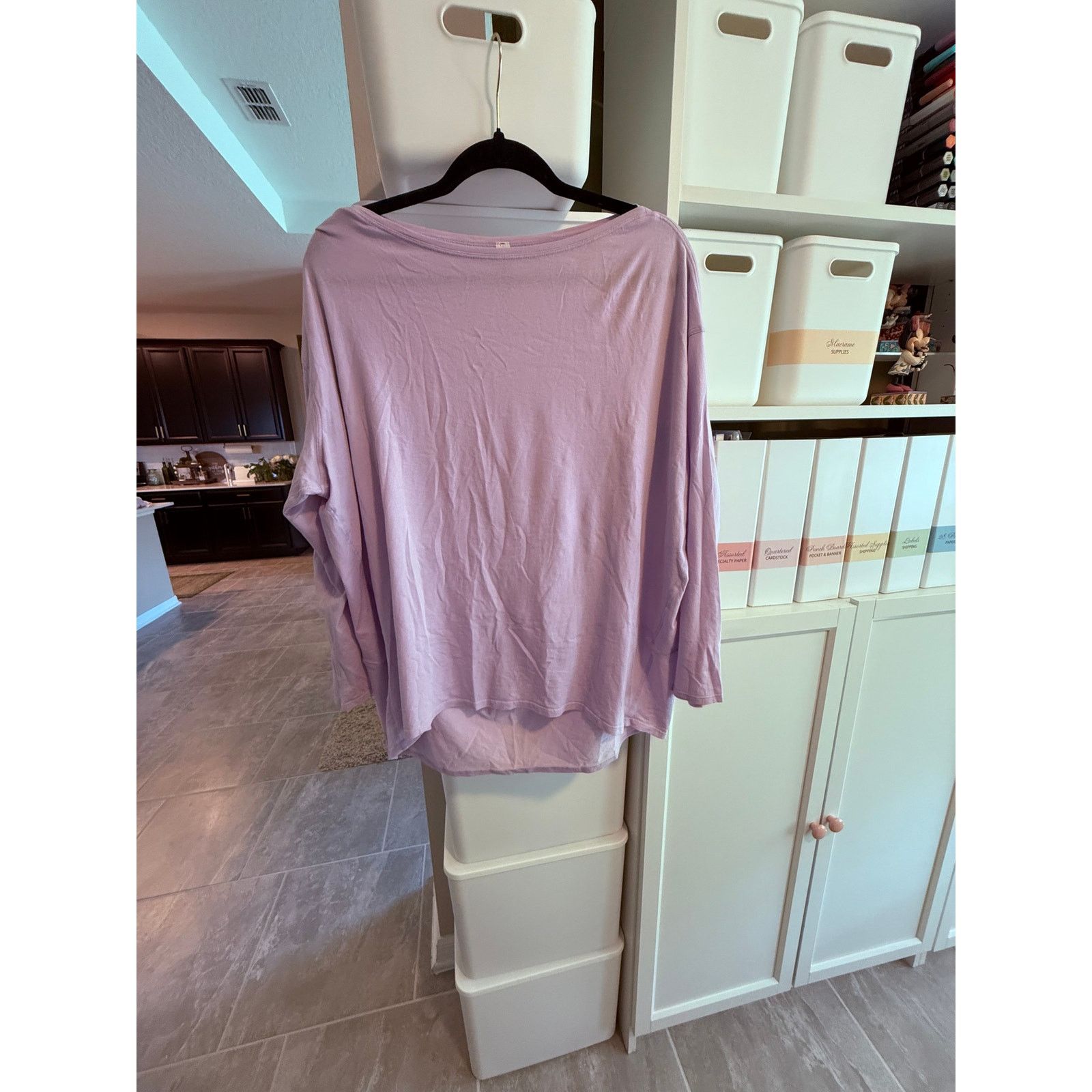 Lululemon Lululemon Light Purple Long Sleeve Shirt Women 12 - C025 Size US L / EU 52-54 / 3 - 3 Thumbnail