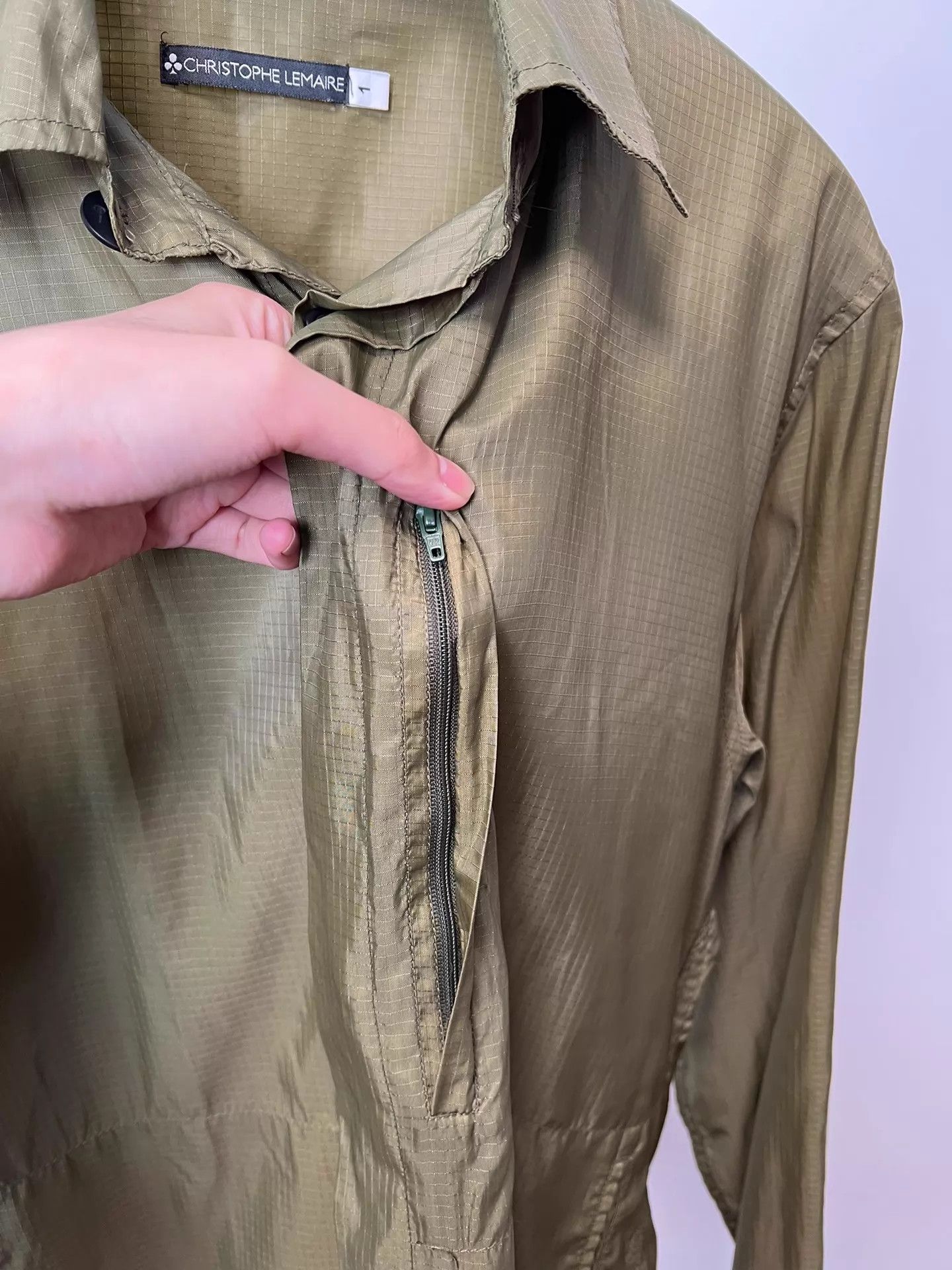 Christophe Lemaire Christophe Lemaire Tear-Resist Nylon Chest Pocket Shirt Size US S / EU 44-46 / 1 - 8 Thumbnail