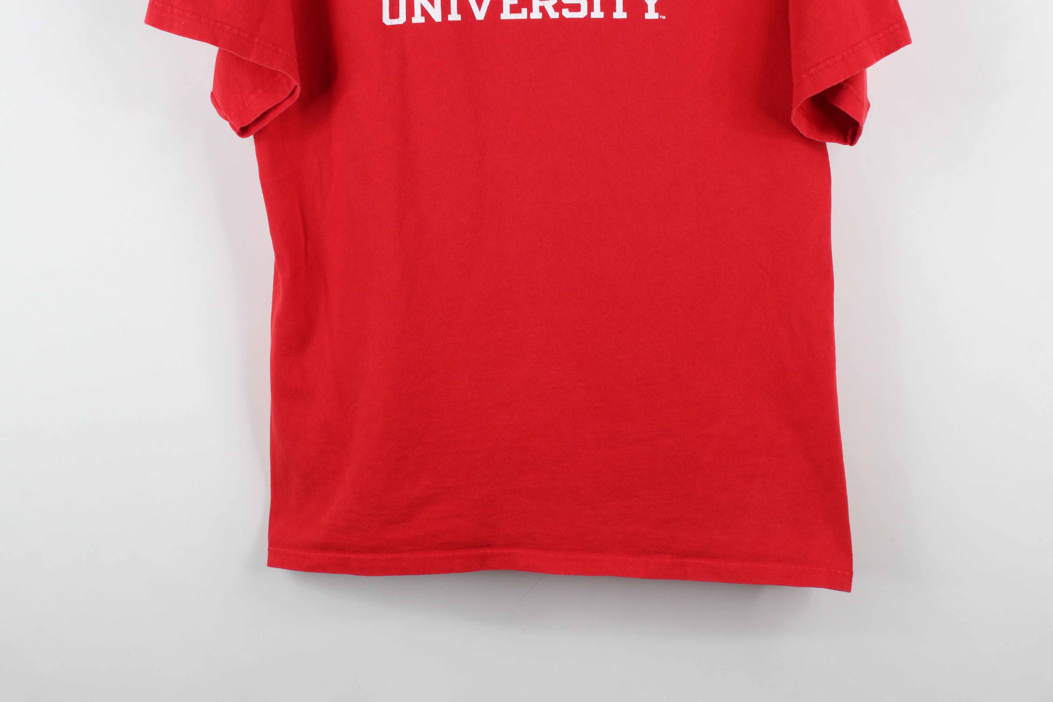 Vintage Vintage 90s Spell Out Boston University Short Sleeve T-Shirt Size US L / EU 52-54 / 3 - 3 Thumbnail