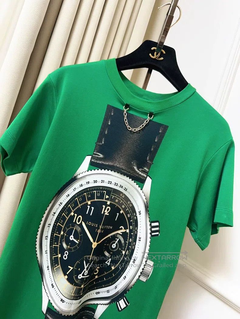 Louis Vuitton Louis Vuitton Orange Watch Watch Print Short Sleeve Size XS / US 0-2 / IT 36-38 - 3 Thumbnail