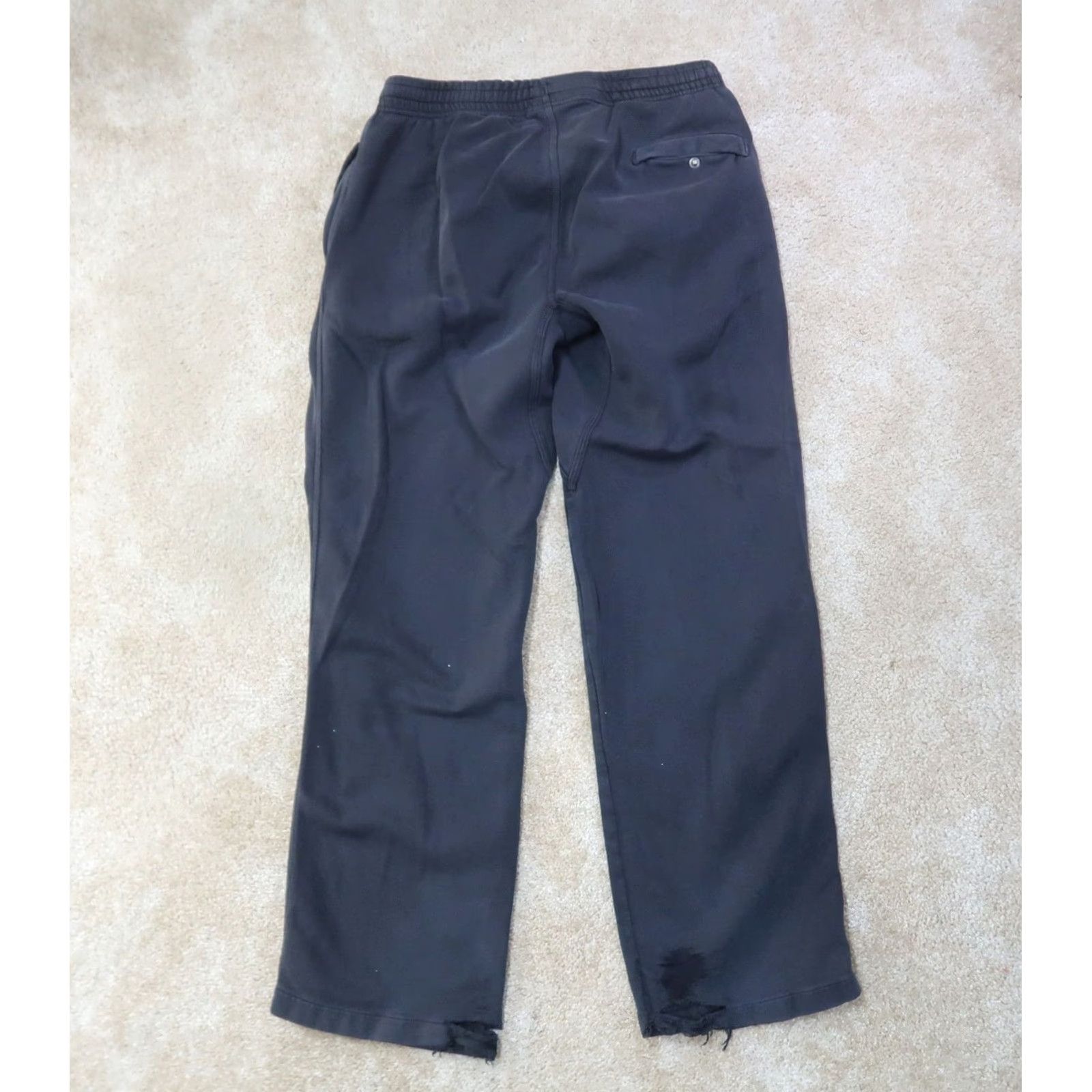 Nike Nike Sweatpants Men Large Black Straight Leg Athletic Fleece Pockets Elastic Waist Size US 33 - 6 Thumbnail