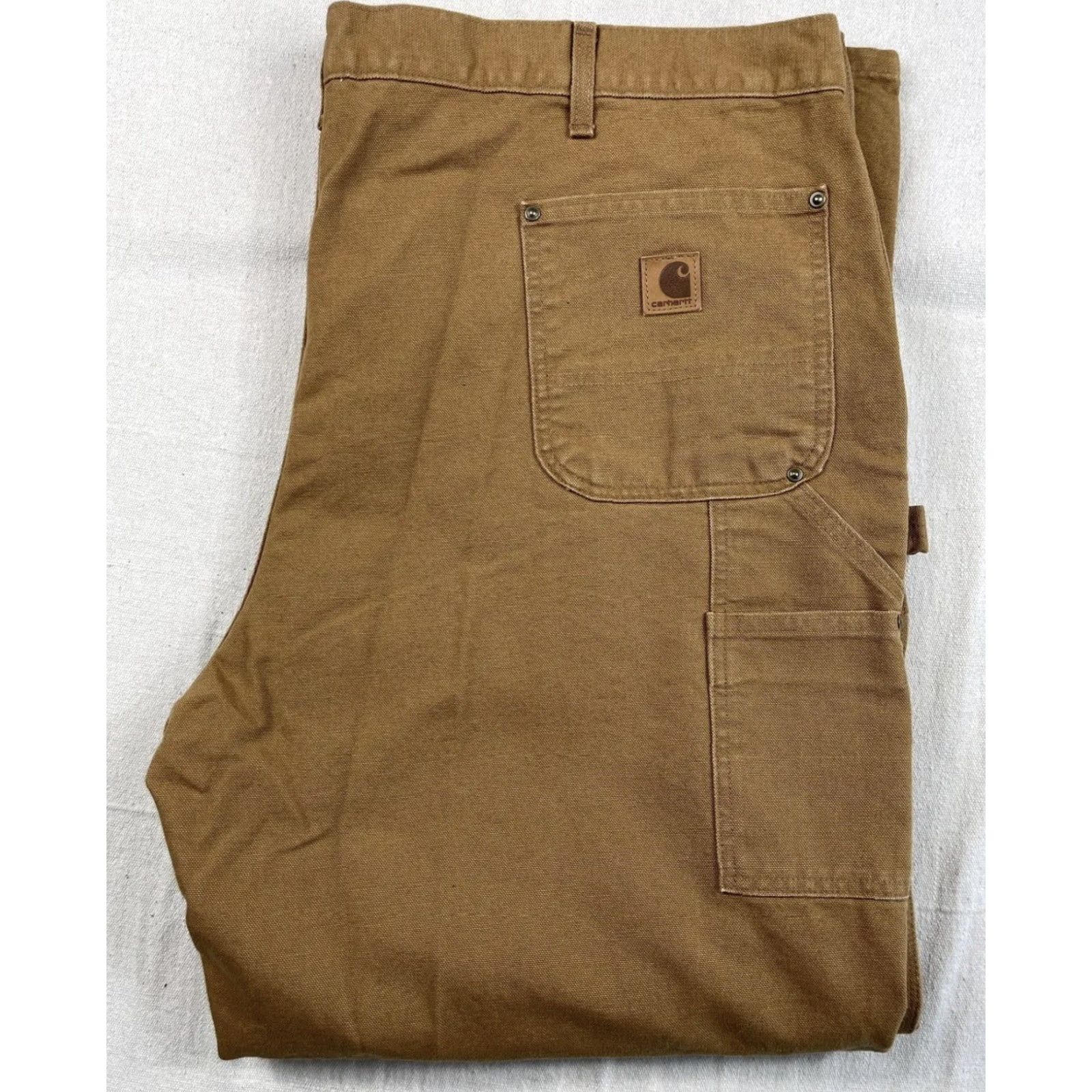 Carhartt VINTAGE Carhartt Double Knee Pants Brown Denim Carpenter Work 46x30 Men Size US 30 / EU 46 - 6 Thumbnail