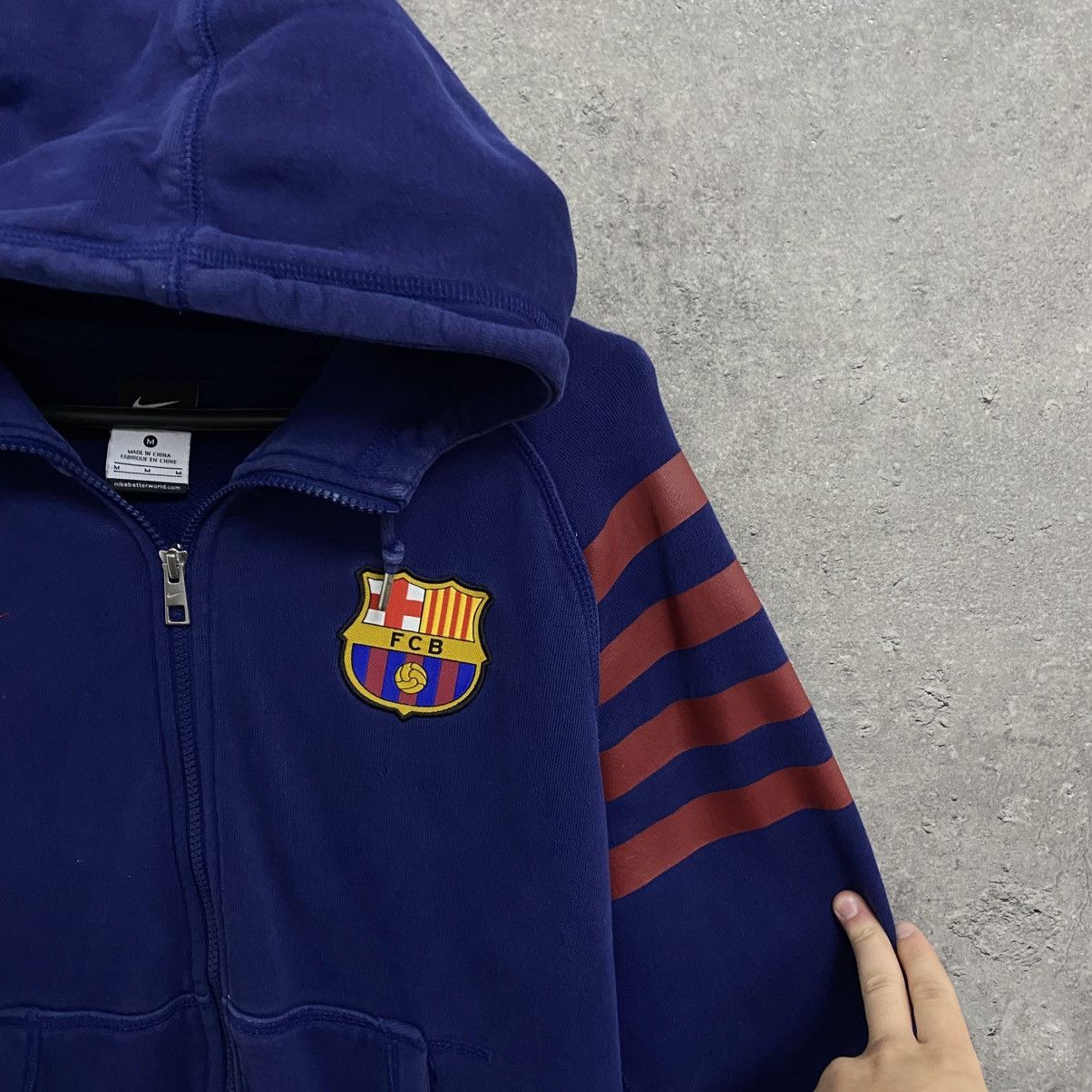Nike Vintage Nike Barcelona Zip Hoodie Size US M / EU 48-50 / 2 - 7 Thumbnail