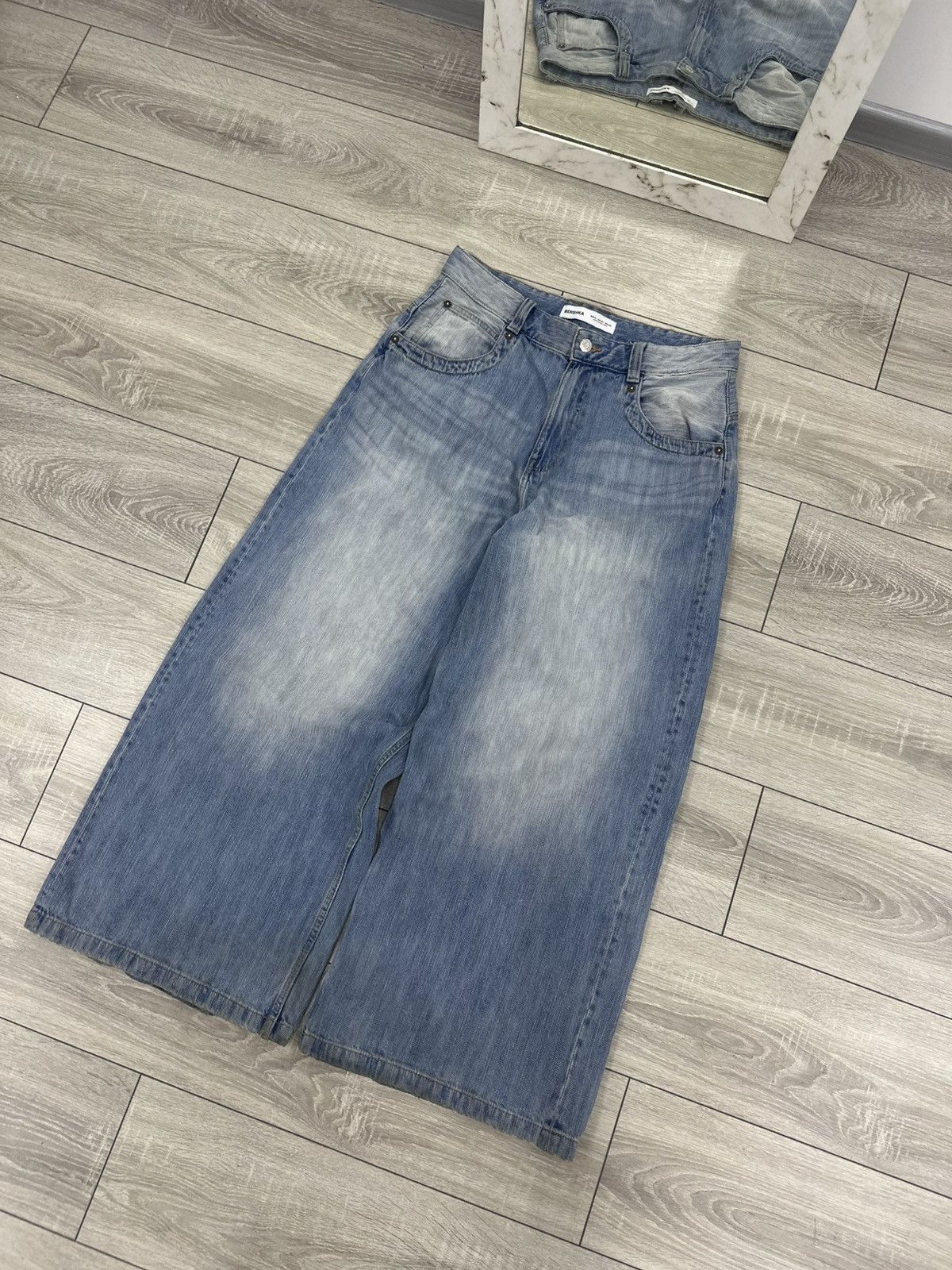 Japanese Brand Baggy Wide Y2K Jnco Style Jeans Japanese Style Size US 32 / EU 48 - 8 Thumbnail