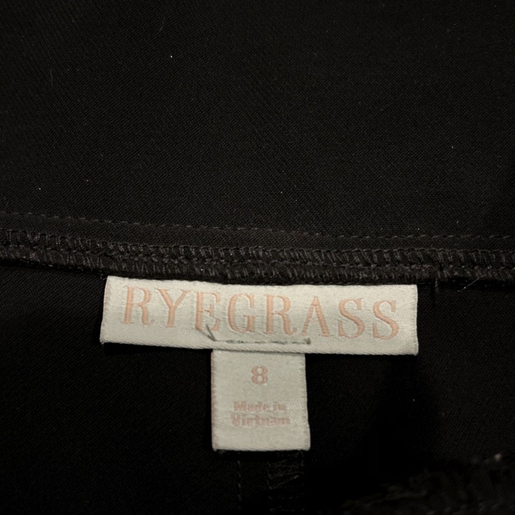 Vintage Ryegrass Womens Pants Size 8 Black Polyester Blend Knit Straight Leg Dress Pants 26.5 Inseam Pockets Business Regular Mens? Size 30" / US 8 / IT 44 - 2 Thumbnail