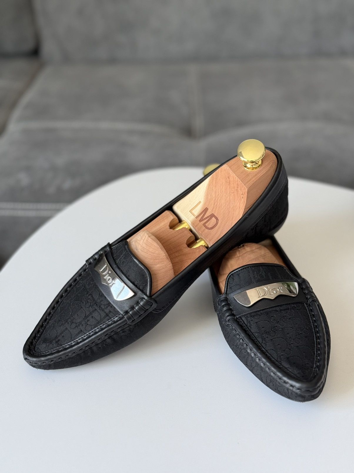 Dior Dior Oblique Monogram Canvas Leather Loafers Moccasins Size US 8 / IT 38 - 4 Thumbnail