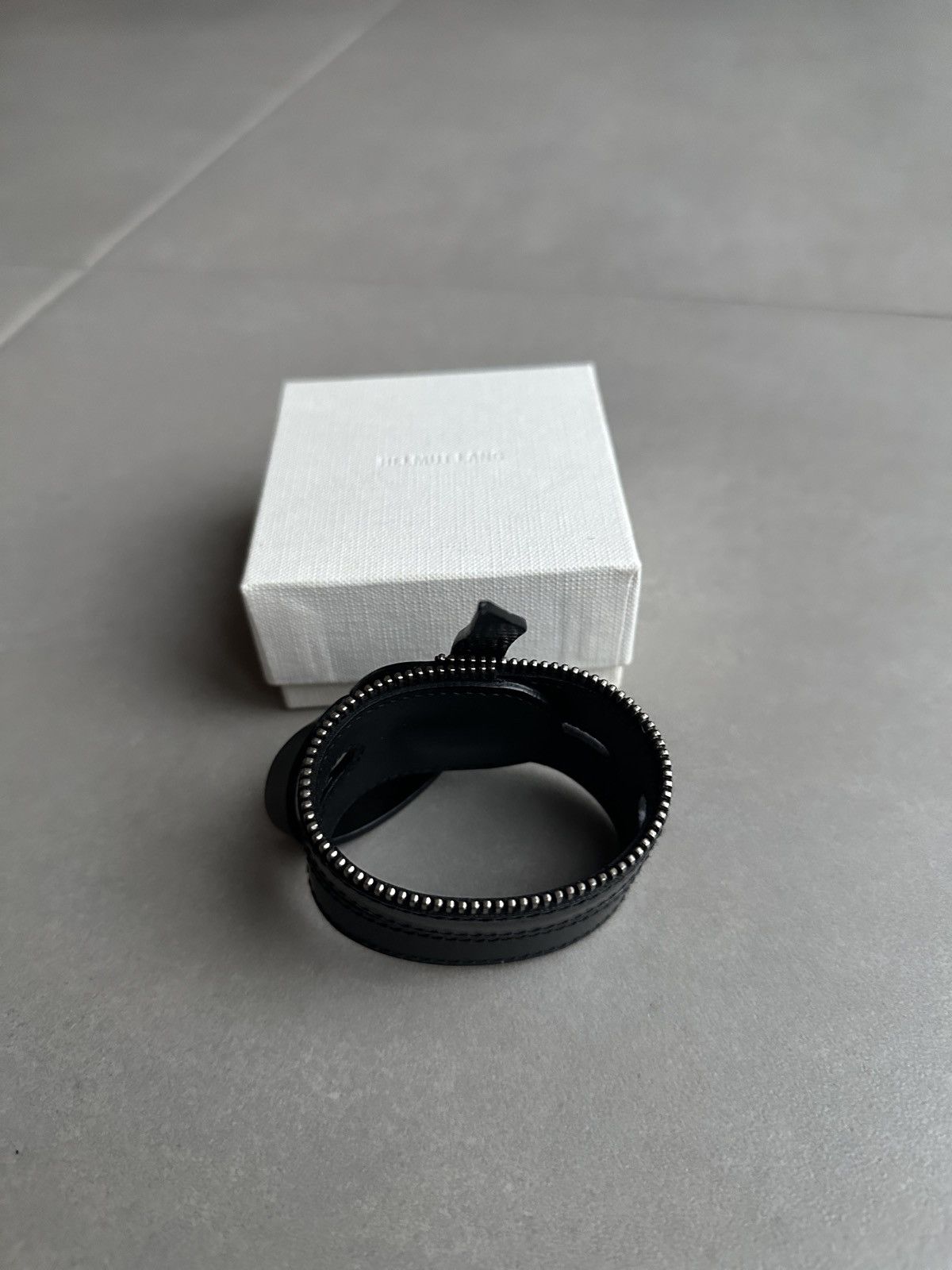 Helmut Lang Helmut Lang circa 01-05 leather zipper bracelet Size ONE SIZE - 6 Thumbnail