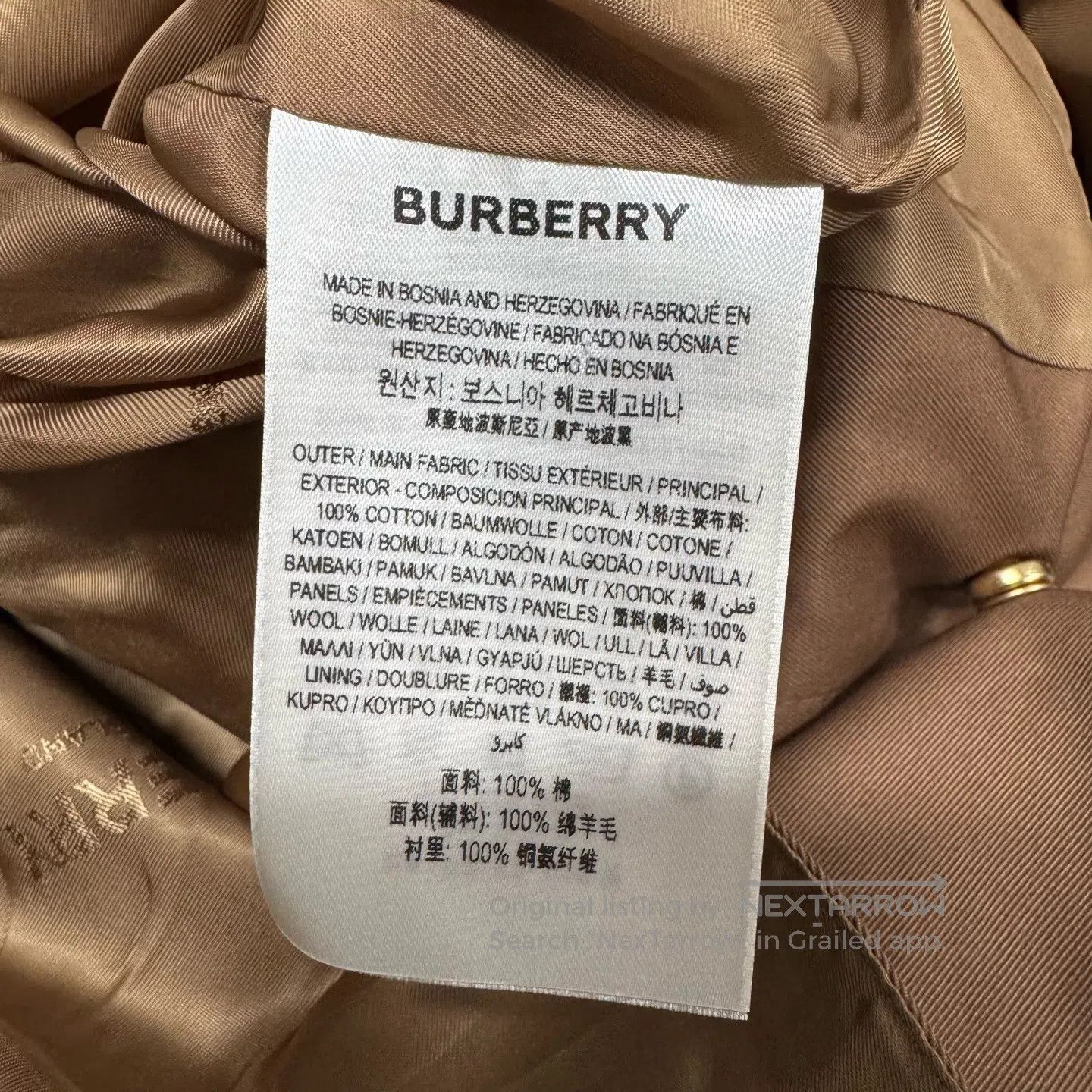 Burberry BURBERRY size UK8 Checkered wool patchwork coat| Size M / US 6-8 / IT 42-44 - 8 Thumbnail