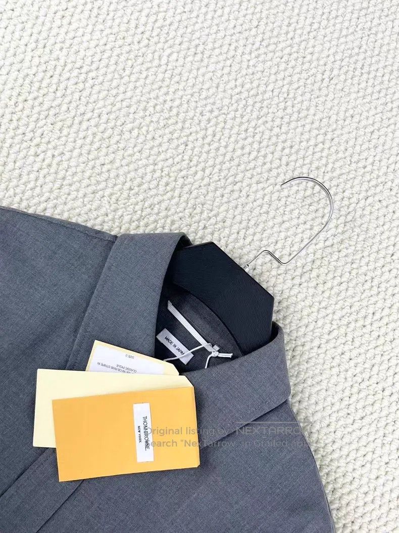Thom Browne Thom Browne Gray Fine Wool Shirt Jacket Size US XS / EU 42 / 0 - 3 Thumbnail