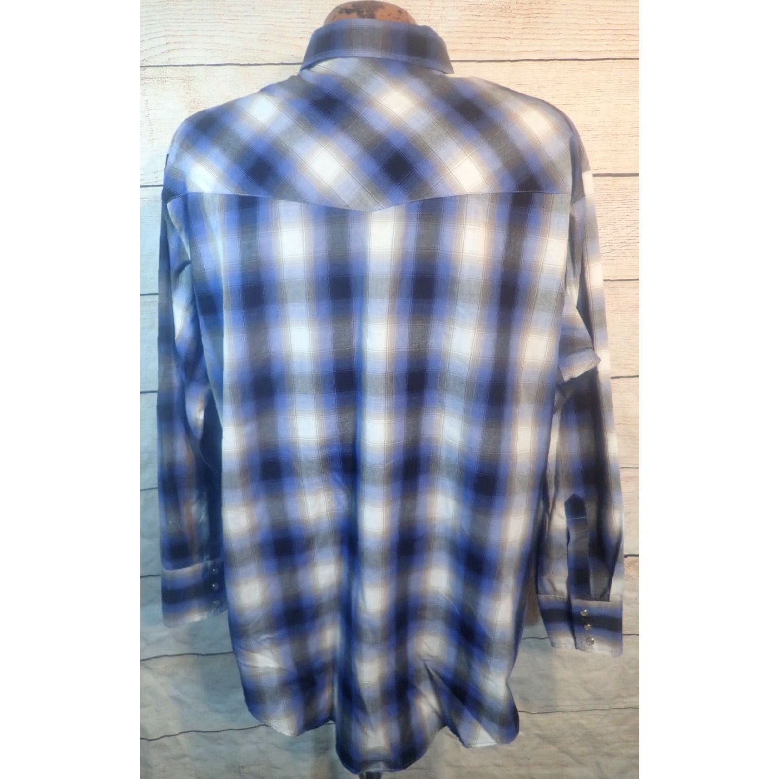 Vintage VINTAGE Ely Cattleman Plaid Long Sleeve Western Shirt XXL Cowboy Pearl Snap USA Size US XXL / EU 58 / 5 - 3 Thumbnail