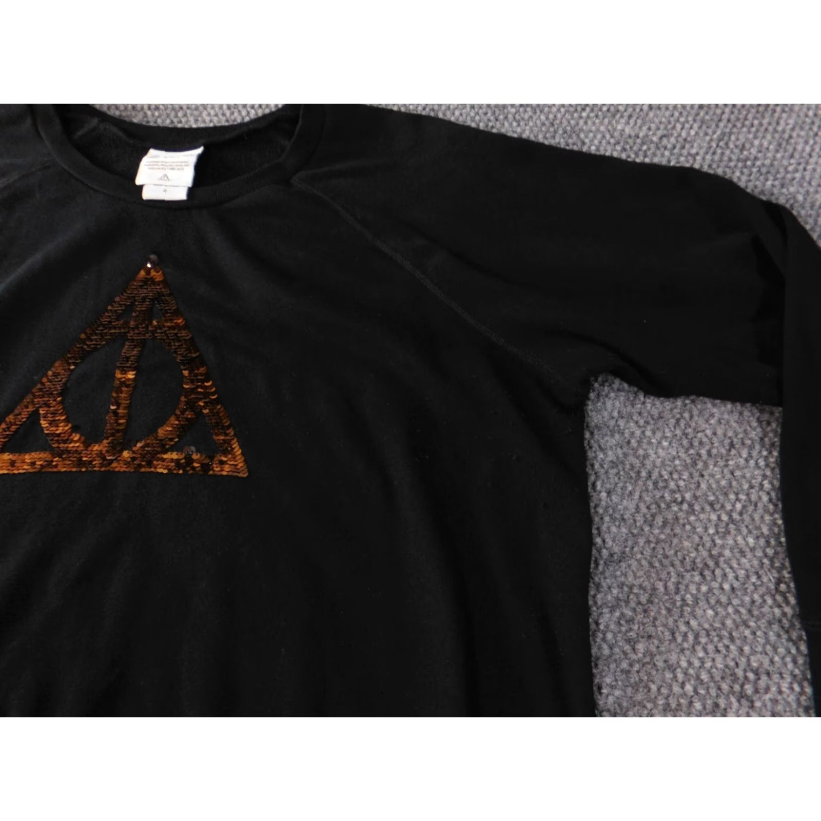 Vintage Harry Potter Womens Sweatshirt 2X Black Crewneck Pullover Casual Movie Logo Pockets Blended Fabric Plus Size Womens Size XXL / US 16-18 / IT 52-54 - 5 Thumbnail
