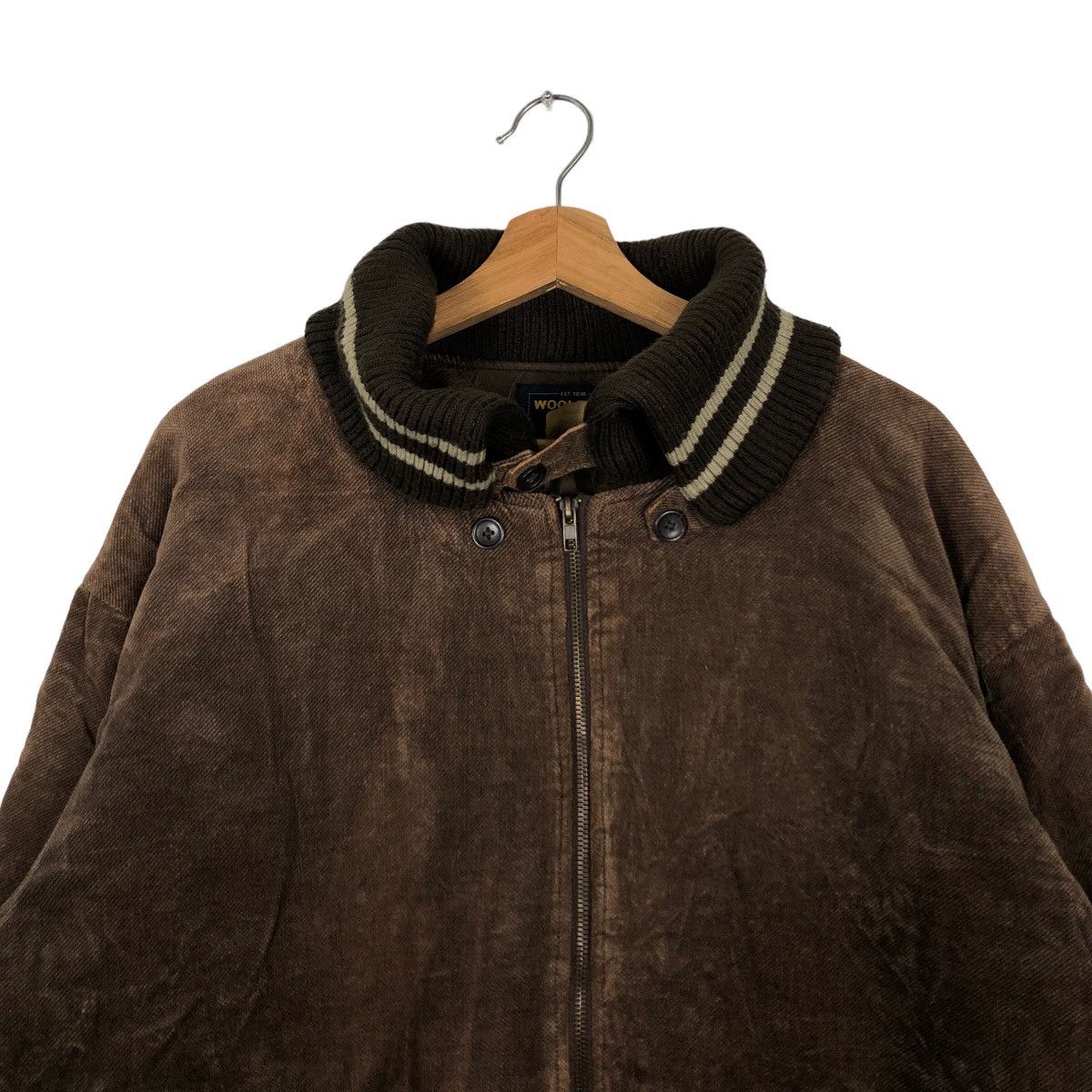 Woolrich Woolen Mills 🔥90’s VELVET BOMBER JACKET WOOLRICH WORKER Size US L / EU 52-54 / 3 - 3 Thumbnail