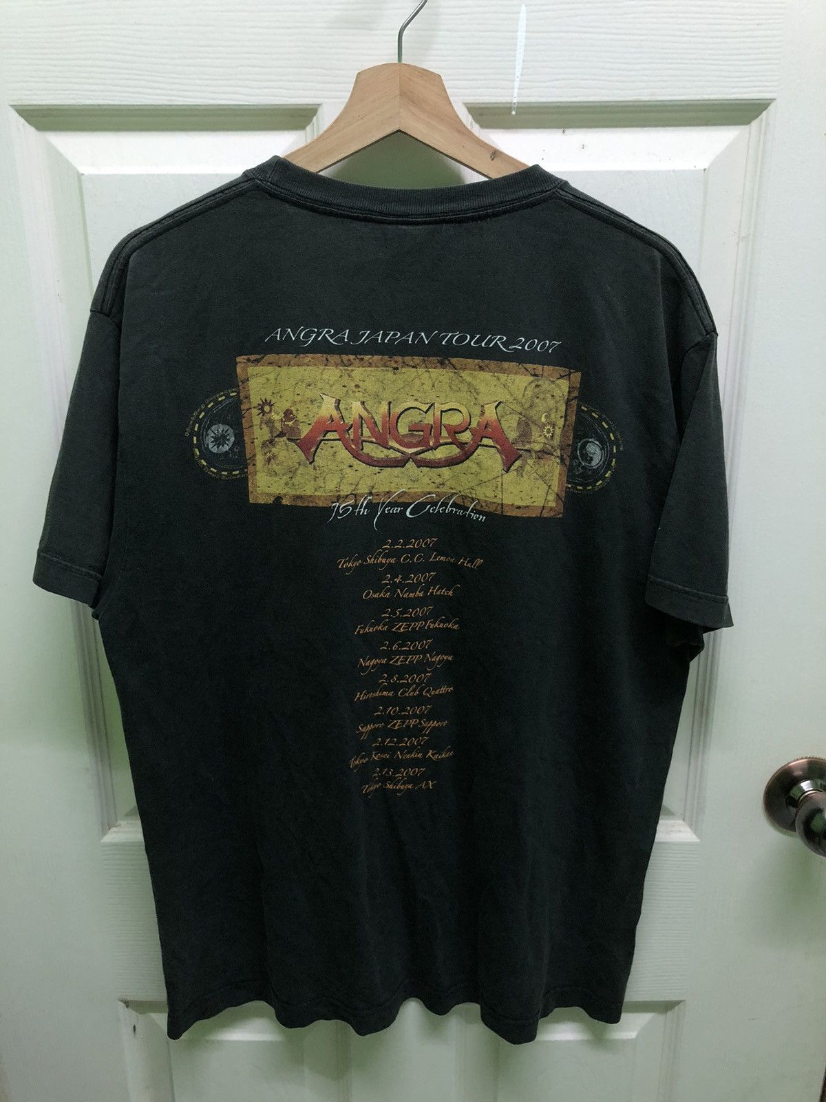 Band Tees Vtg 07’s Angra Brazilian Power Metal 15th Celebration Tee Size US M / EU 48-50 / 2 - 7 Thumbnail