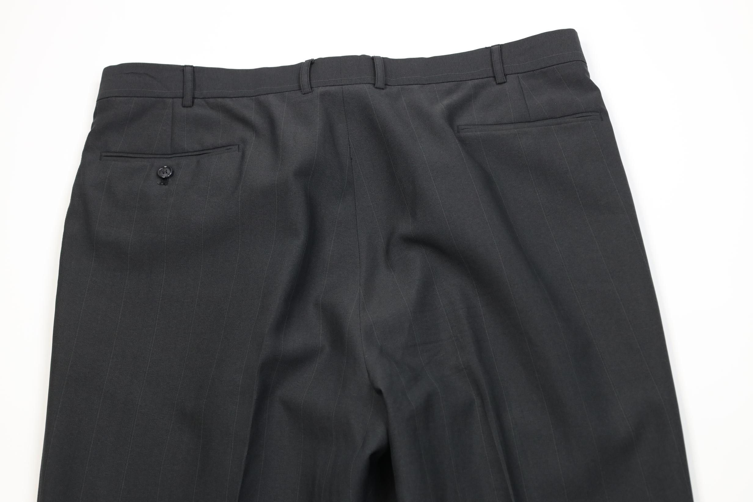 Vintage Vintage 90s Streetwear Knit Wide Leg Chino Pants Dark Gray Size US 40 / EU 56 - 10 Thumbnail
