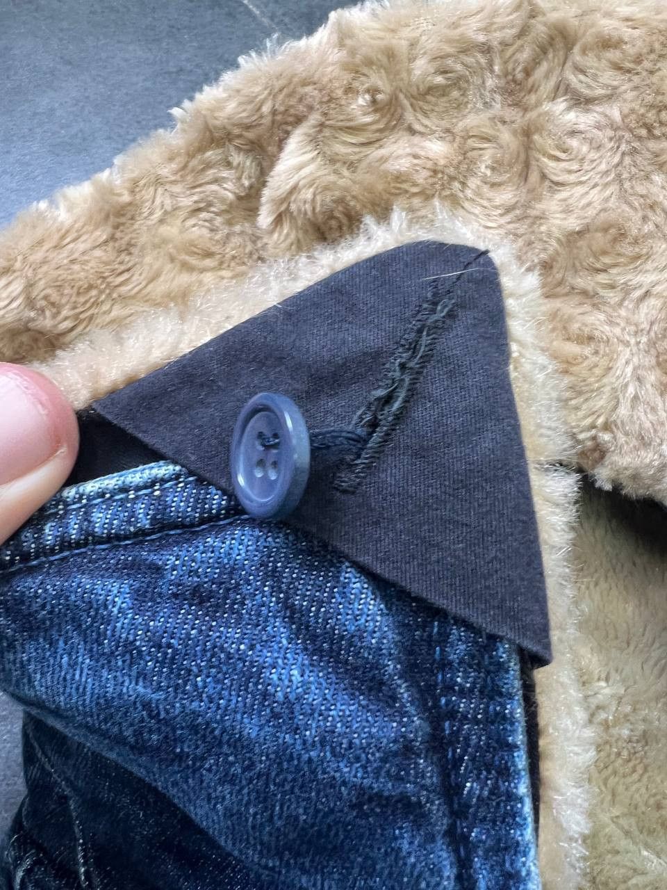 Diesel Crazy DIESEL Vintage Faux Fur Sherpa Washed Denim Jacket Size S / US 4 / IT 40 - 9 Thumbnail