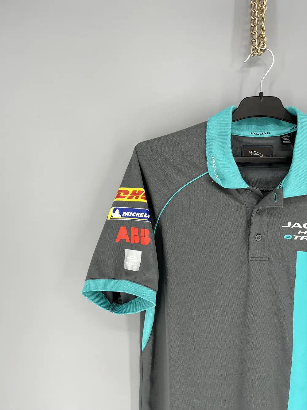 Formula 1 Vintage Jaguar racing I-PACE etrophy formula 1 polo shirt Size US M / EU 48-50 / 2 - 4 Thumbnail