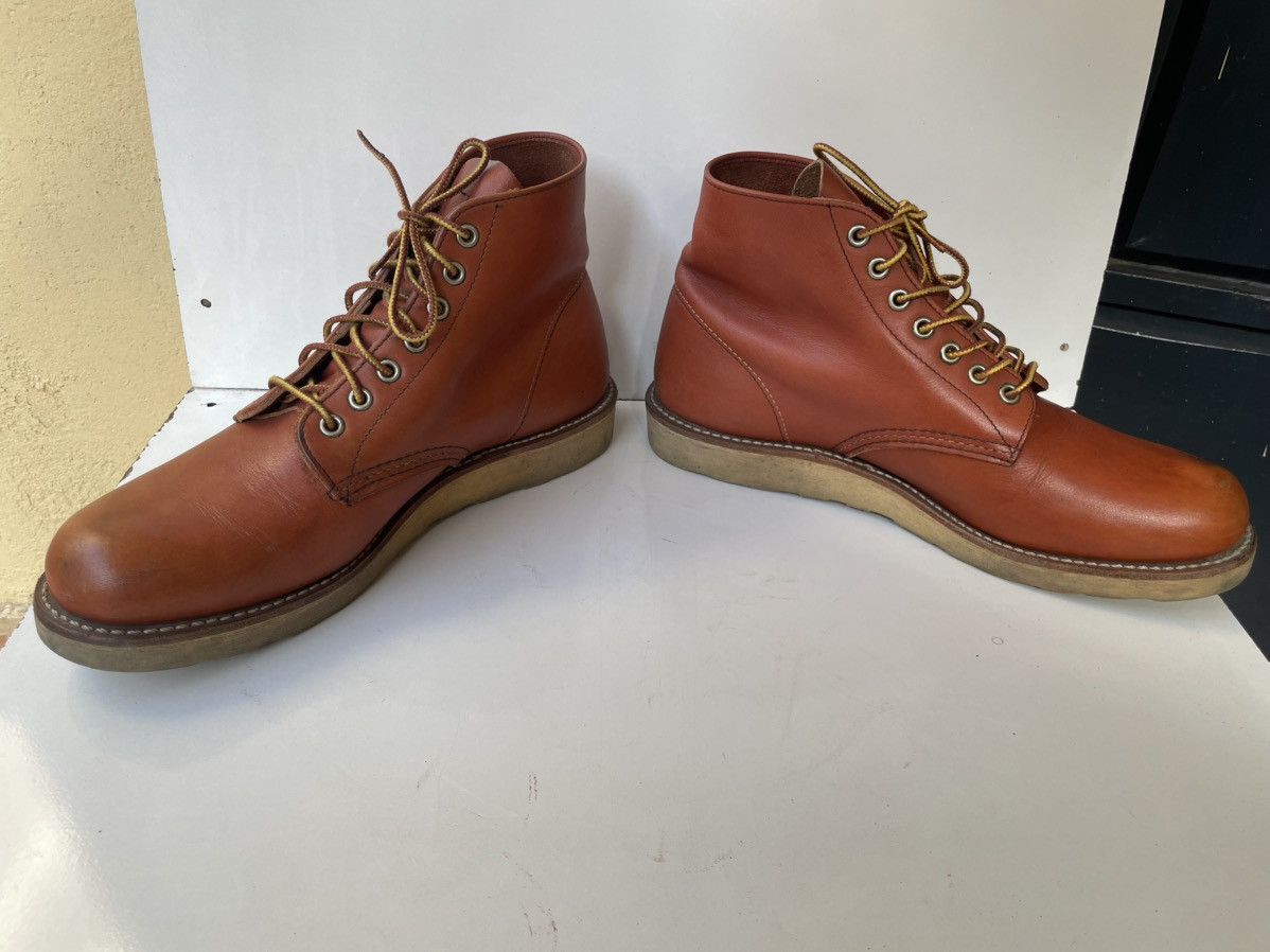 Red Wing Red Wing 8166 Round-Toe Brown Leather Men's Boots USA 9.5 Size US 9.5 / EU 42-43 - 9 Thumbnail