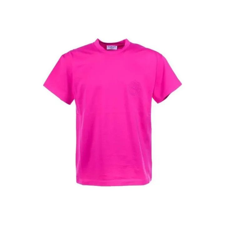 Balenciaga Balenciaga Pink Short Sleeve T-Shirt for Women 0079 Size XS / US 0-2 / IT 36-38 - 1 Thumbnail