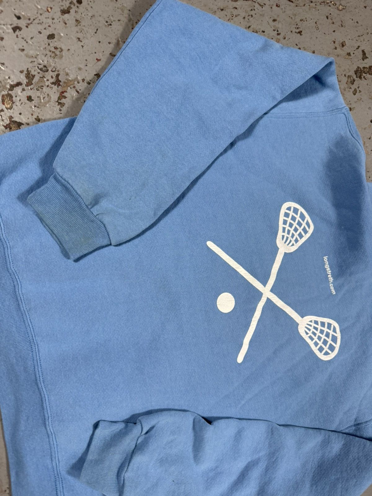 Russell Athletic Vintage Russell Athletics Baby Blue Lacrosse Hoodie Size US M / EU 48-50 / 2 - 5 Thumbnail