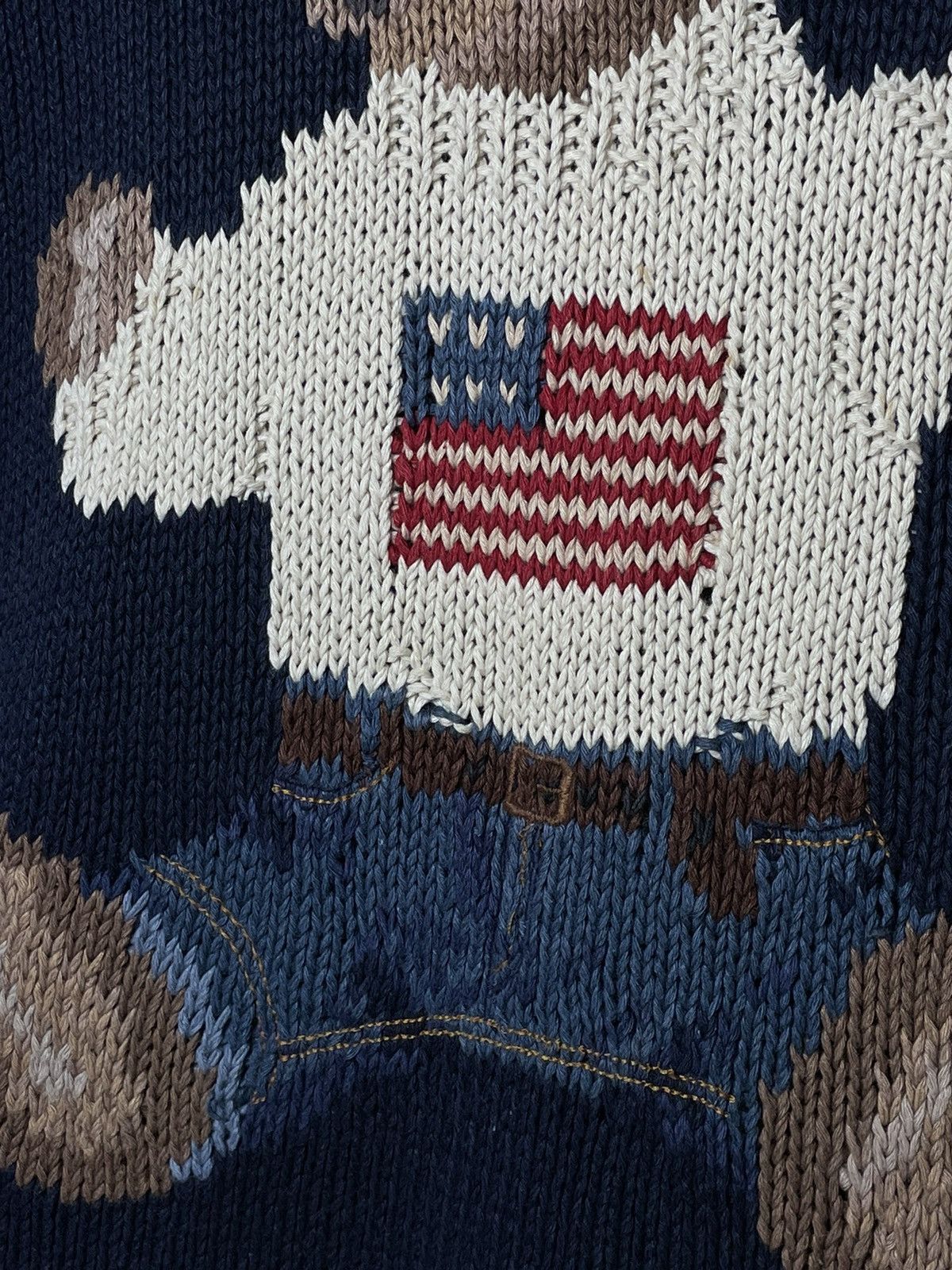 Polo Ralph Lauren × Vintage Sweater Polo Bear Vintage 1992 Hand Knit Size US XL / EU 56 / 4 - 5 Thumbnail