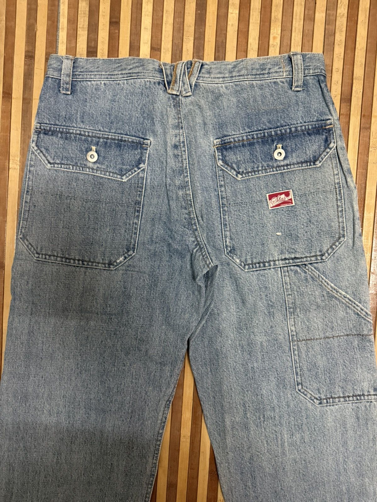 Japanese Brand STAS Cargo Pants Denim Bush Pocket Multipocket / Streetwear Size US 32 / EU 48 - 7 Thumbnail