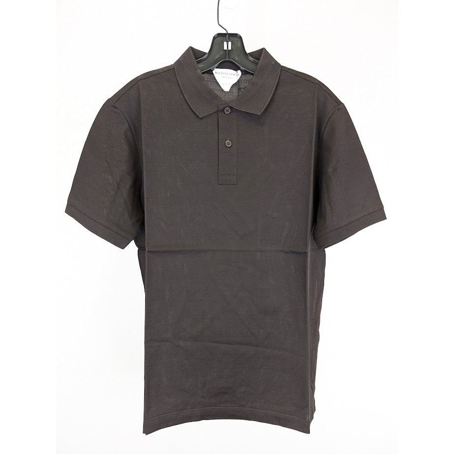 Bottega Veneta o1rshd1 Polo Dry Piquet in Dark Brown Size US M / EU 48-50 / 2 - 3 Thumbnail