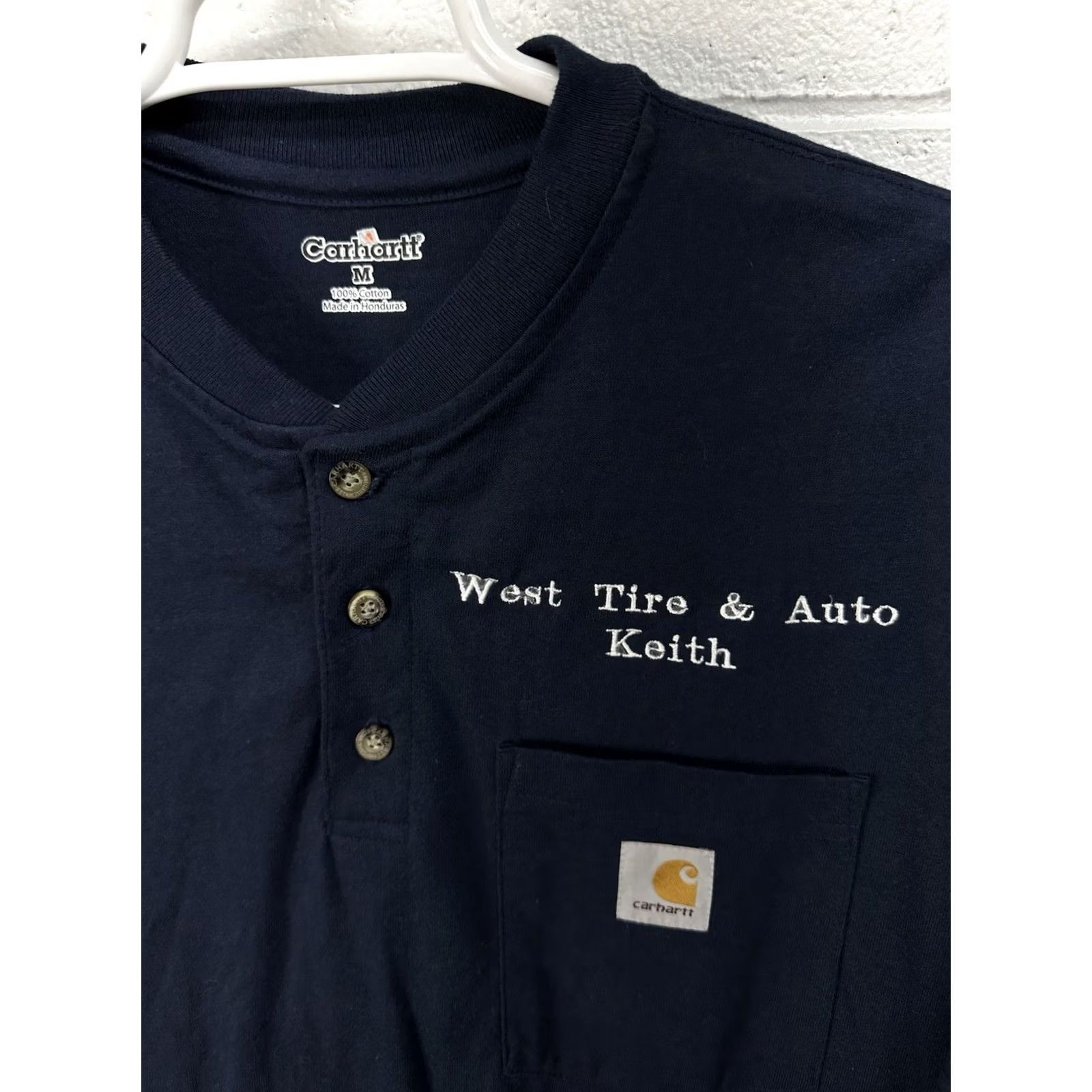 Carhartt Carhartt Shirt Mens M NWT K84 NVY Original Henley Navy Short Sleeve Pocket Men Size US M / EU 48-50 / 2 - 2 Thumbnail