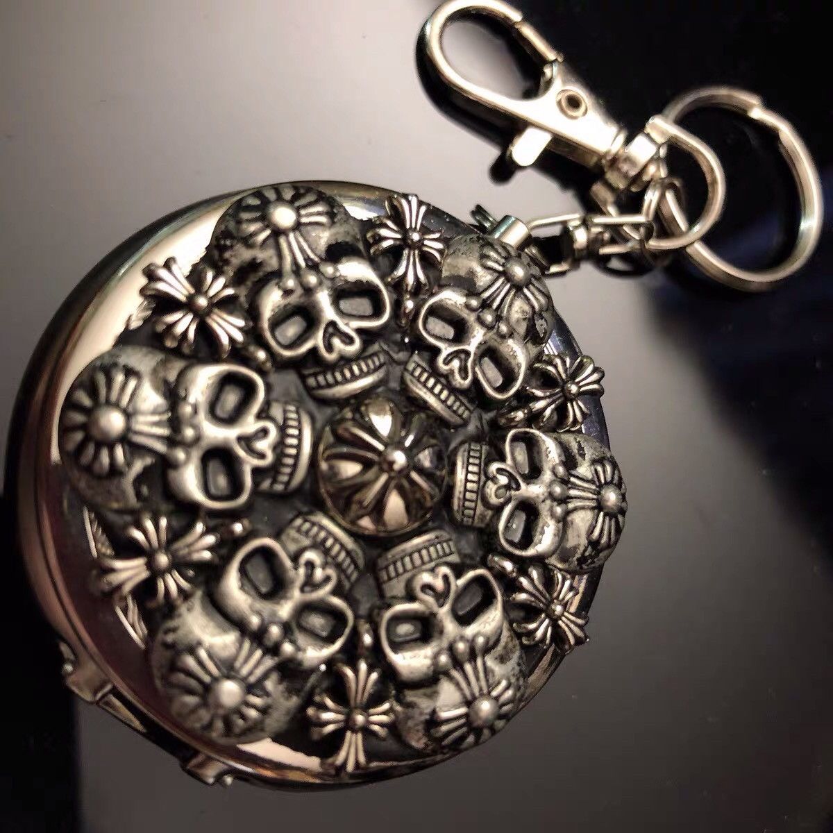 Japanese Brand × Vintage Retro punk y2k mini skull ashtray keychain pocket chain Size ONE SIZE - 2 Thumbnail