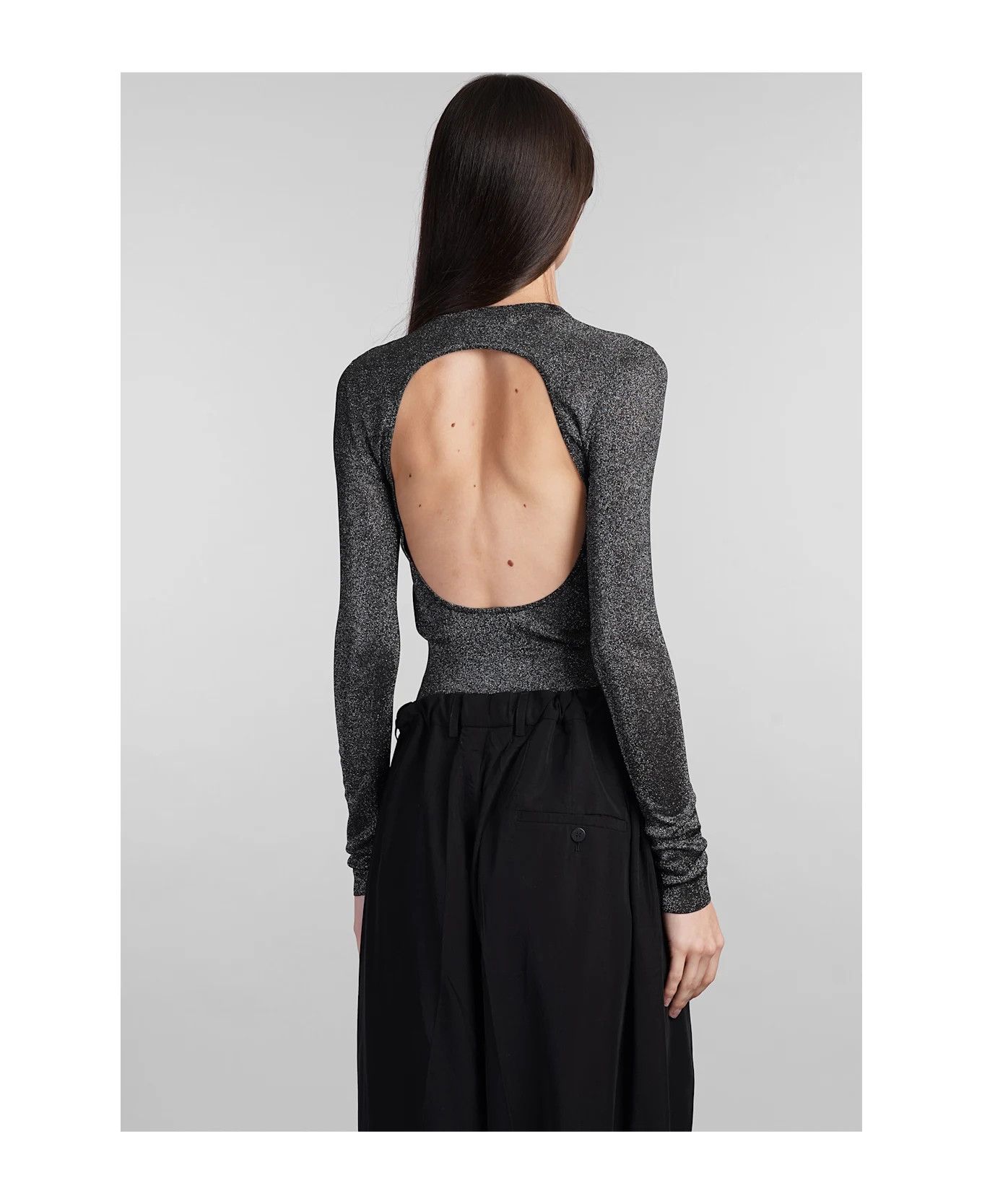 Balenciaga o1s1rm0326 Open Back Top in Black Size XS / US 0-2 / IT 36-38 - 3 Thumbnail