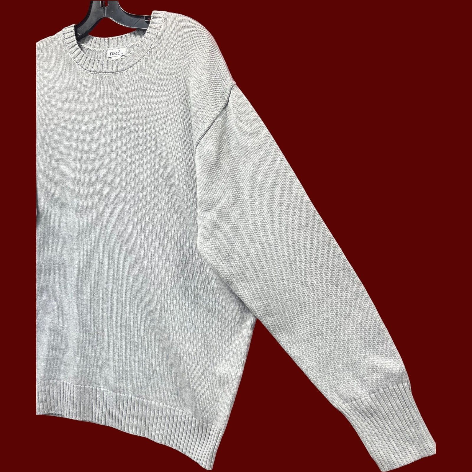 rue21 Rue 21 - Men's Casual Long Sleeve Sweatshirt - Gray - Large Size US L / EU 52-54 / 3 - 12 Thumbnail